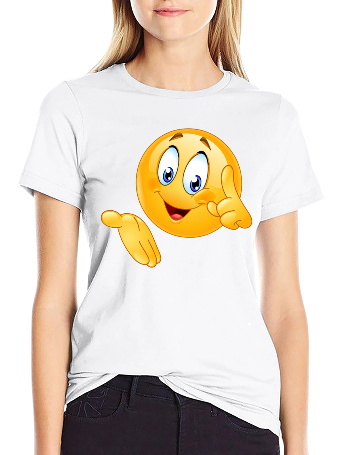 Black Emoji Graphic Black T-Shirt - Fun & Casual view 9