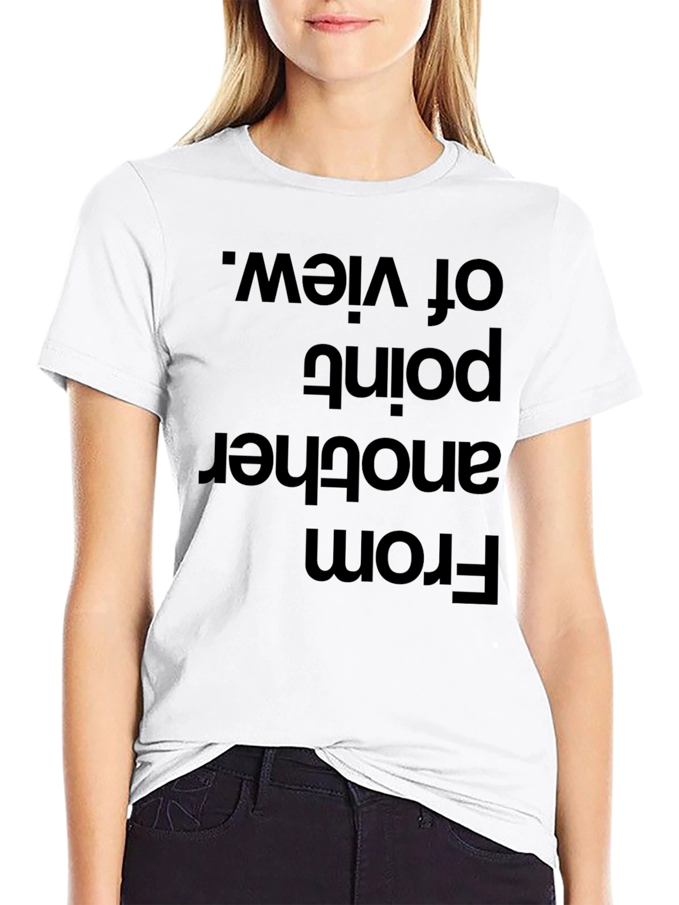 Black Perspective T-Shirt - From Another Point of View view 9