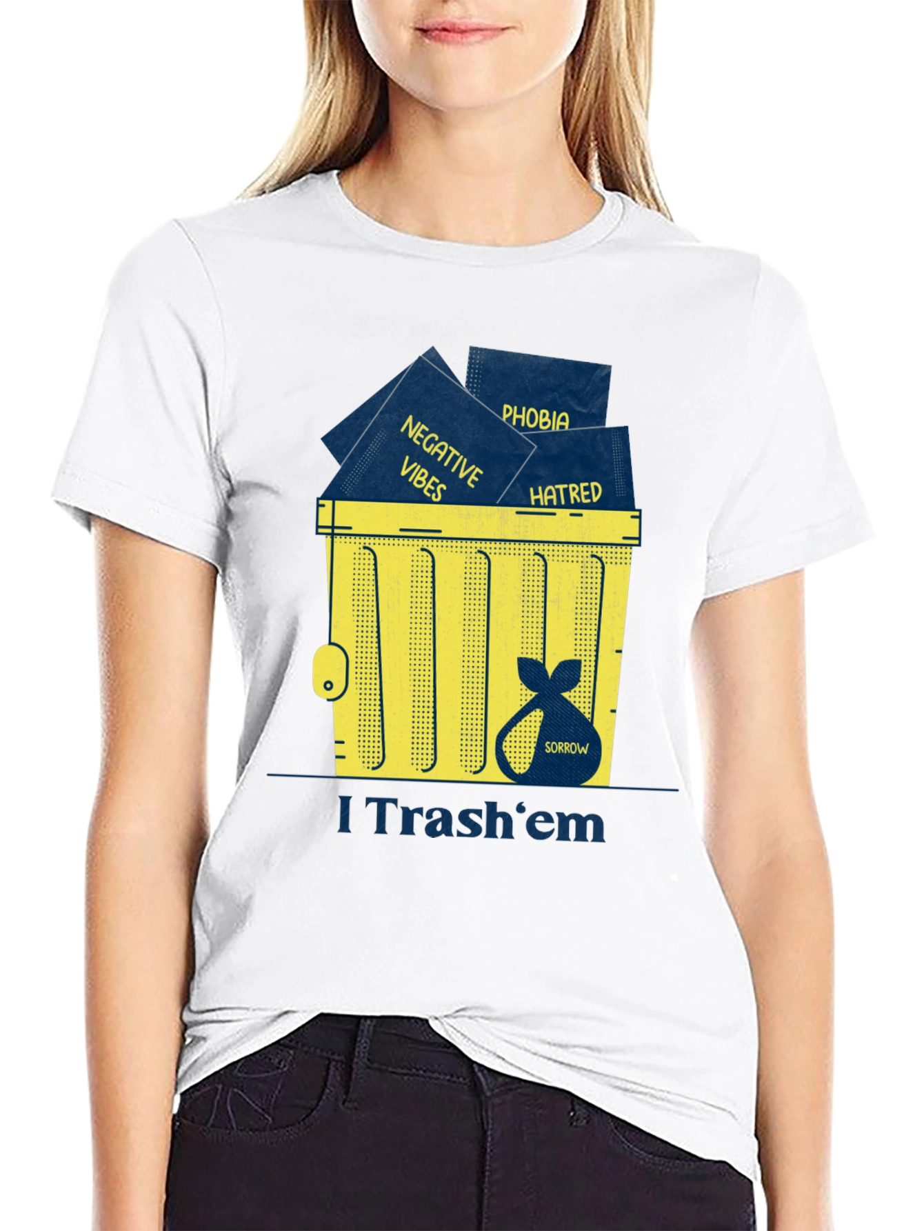 Black I Trash 'em T-Shirt view 9
