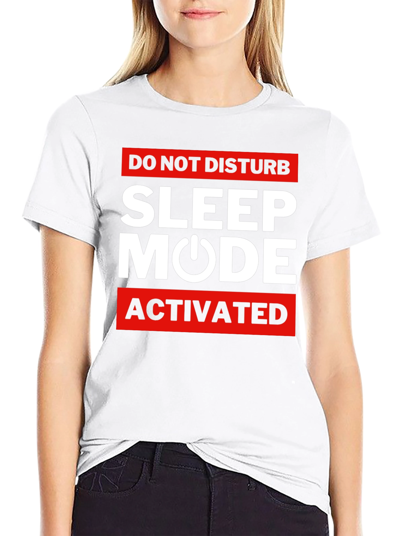 Black Sleep Mode Activated T-Shirt view 9