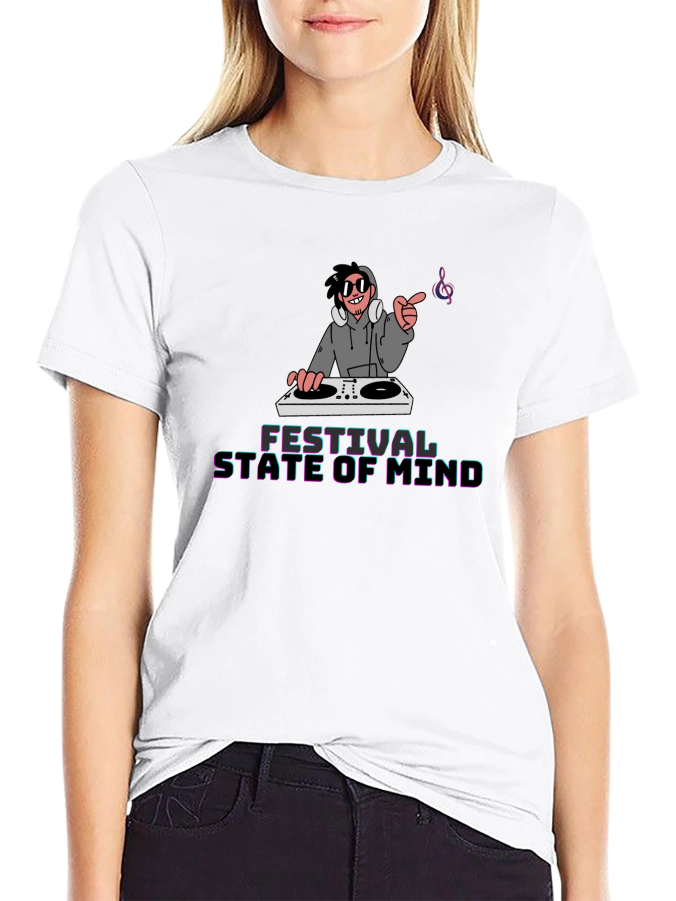 Black Festival State of Mind Graphic T-Shirt view 9