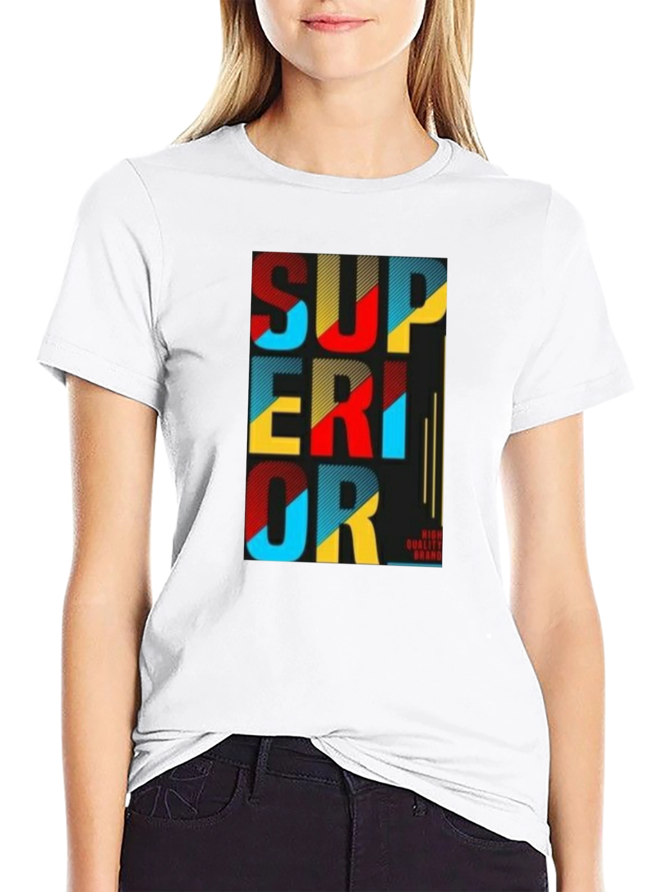 Black Superior Graphic Print Tee - Black view 9