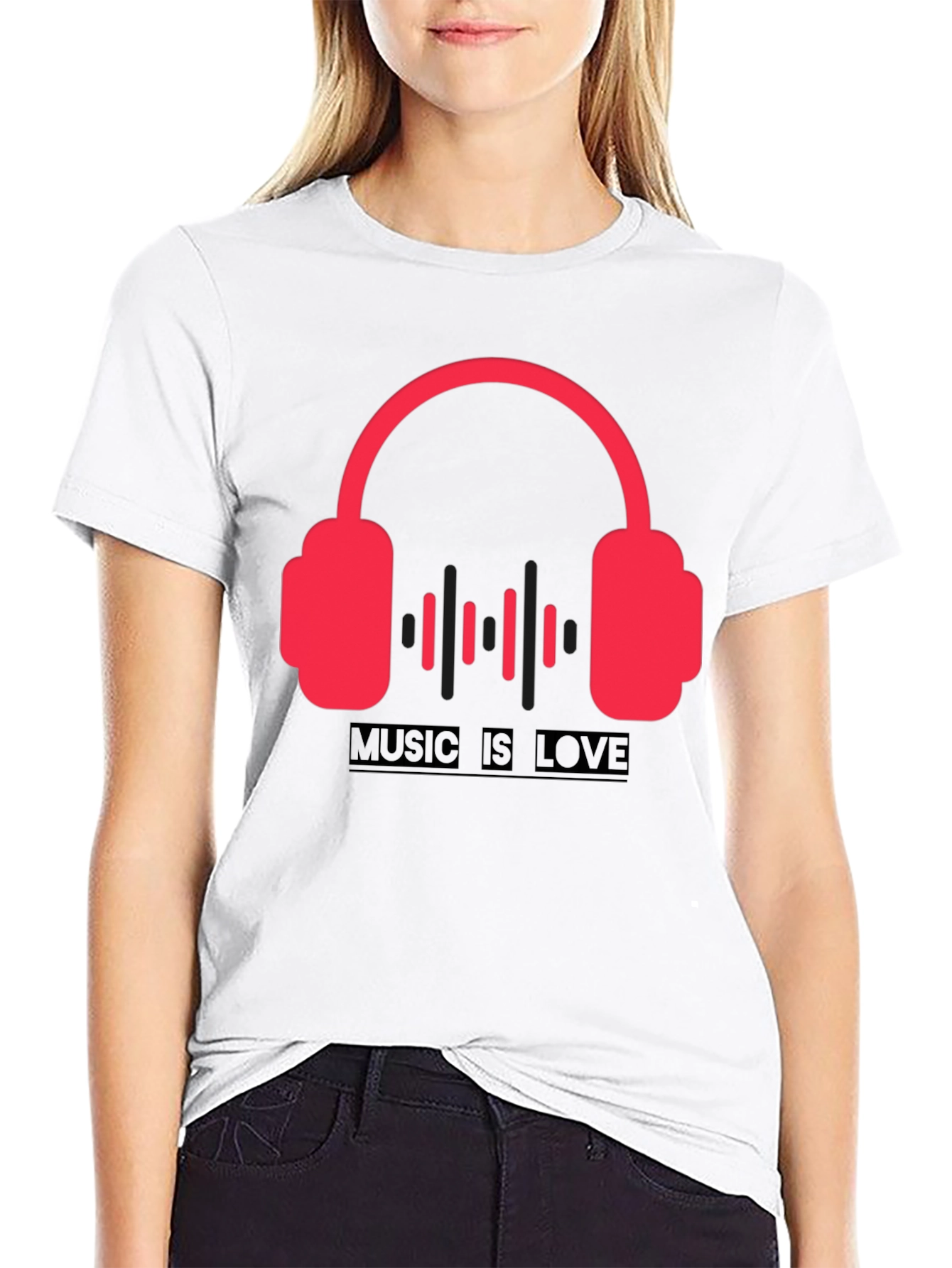 Black Music is Love Graphic Tee - Black view 9