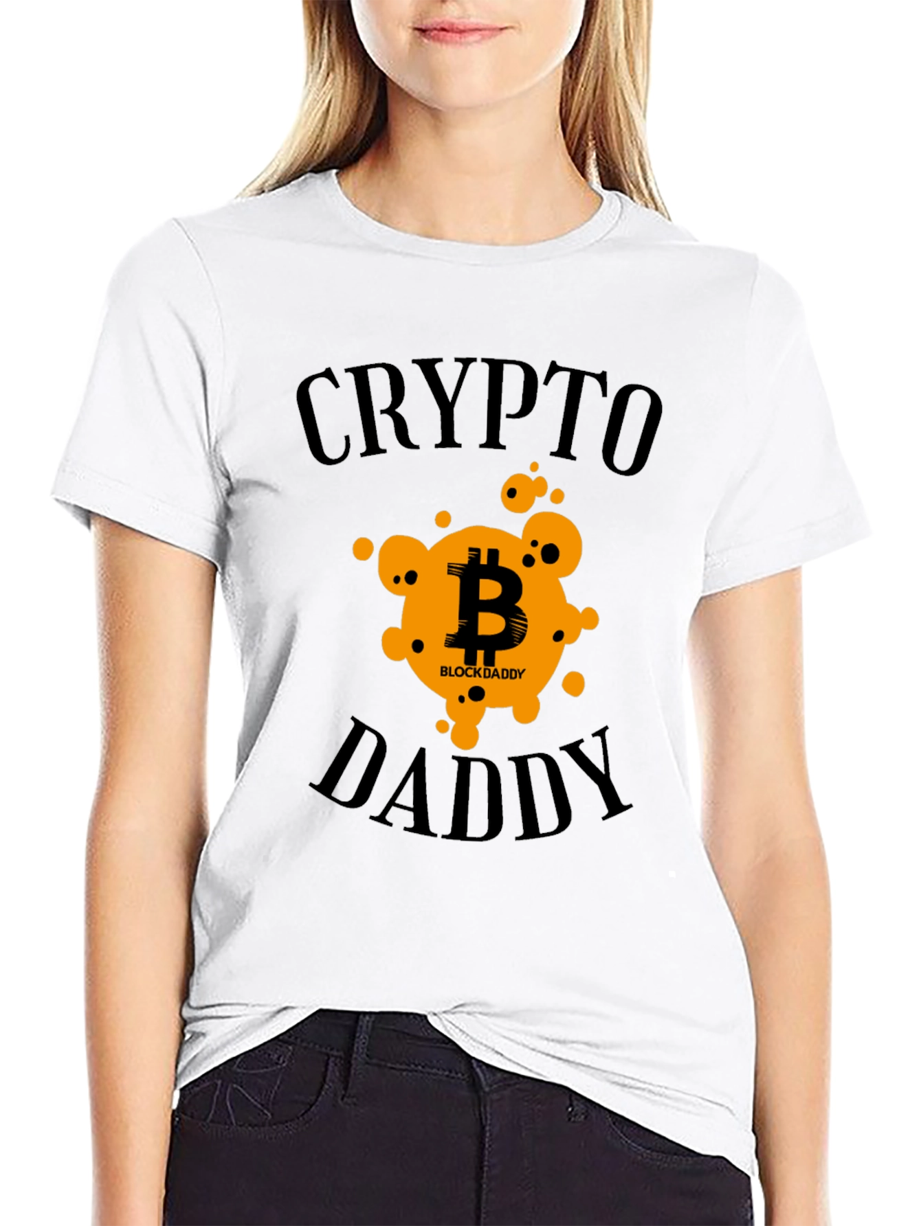 Black Crypto Daddy Bitcoin T-Shirt view 9
