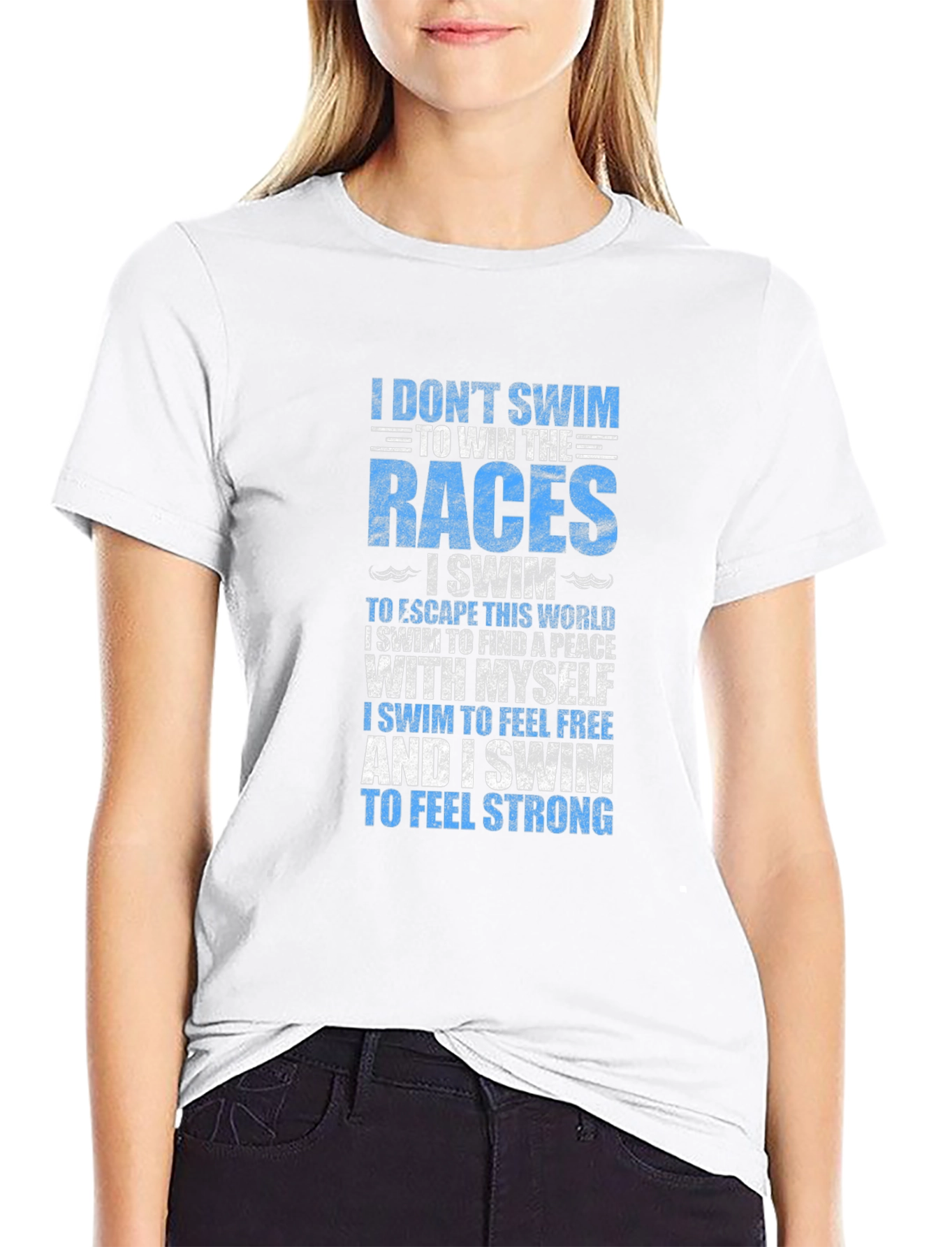 Swimmer's Motivation T-Shirt - Swim for Yourself - 9