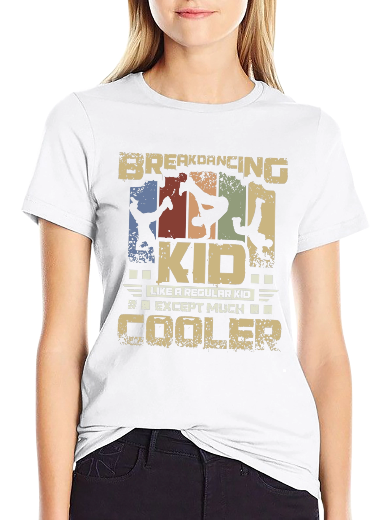 Black Breakdancing Kid T-Shirt - Cool & Unique Design view 9