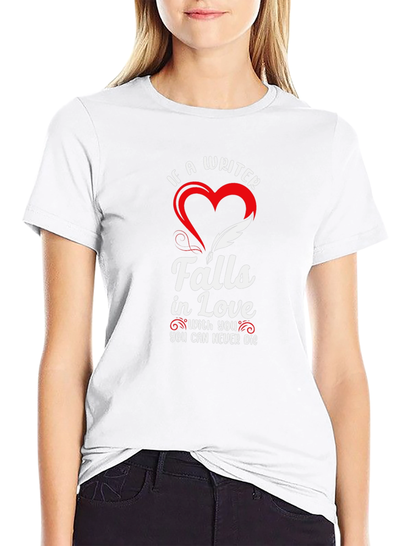 Black Writer Falls In Love T-Shirt view 9