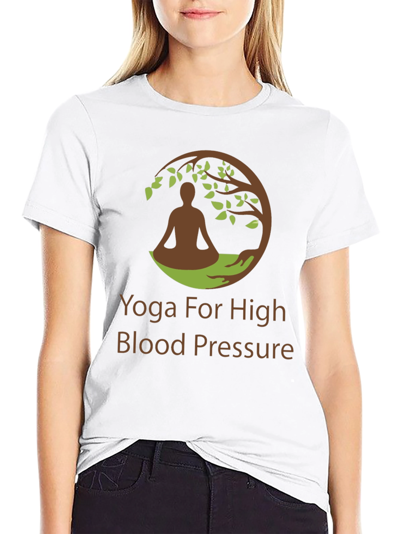 Black Yoga for High Blood Pressure T-Shirt view 9