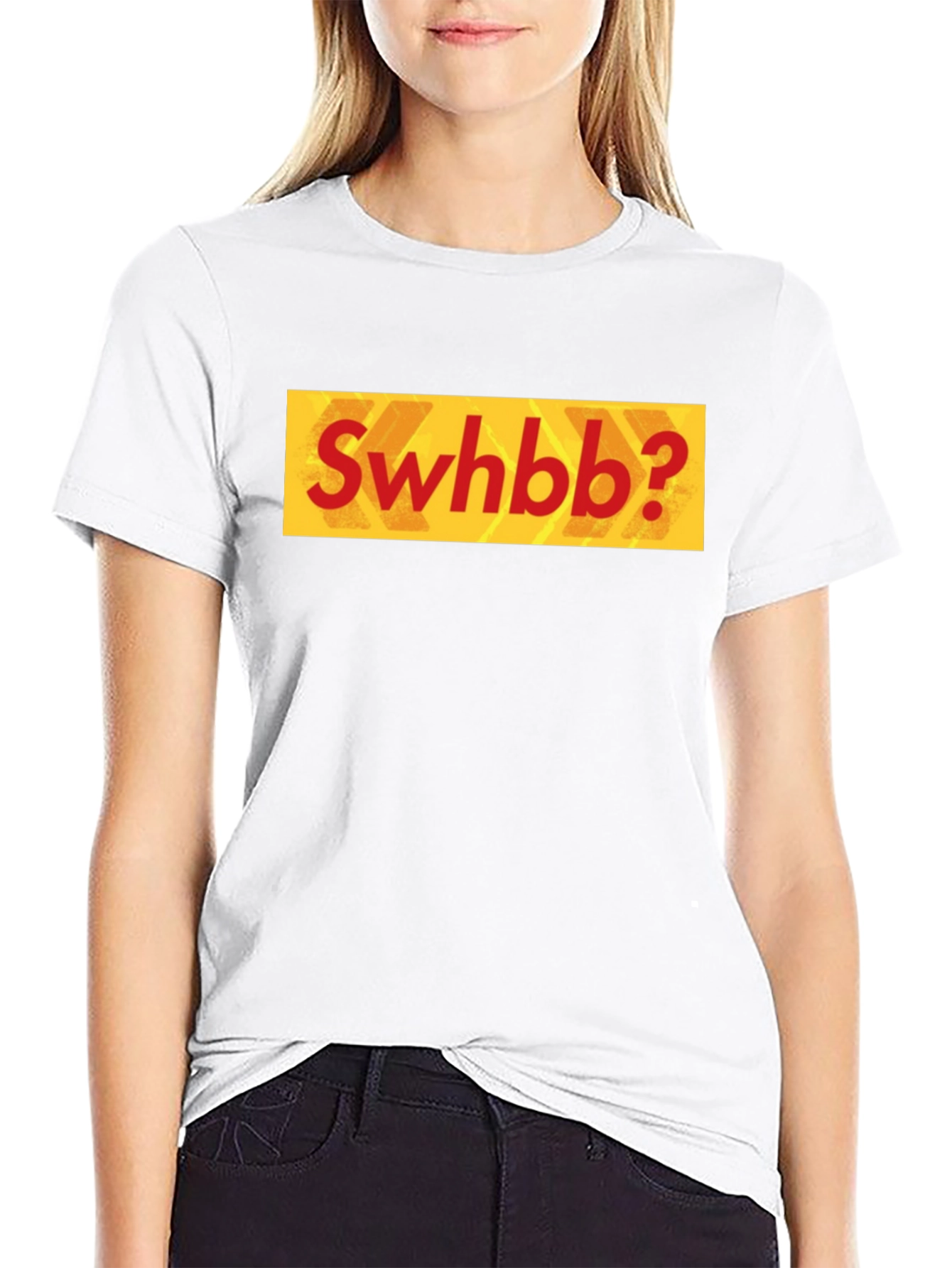 Black Swhbb? Graphic Tee - Funny T-Shirt view 9