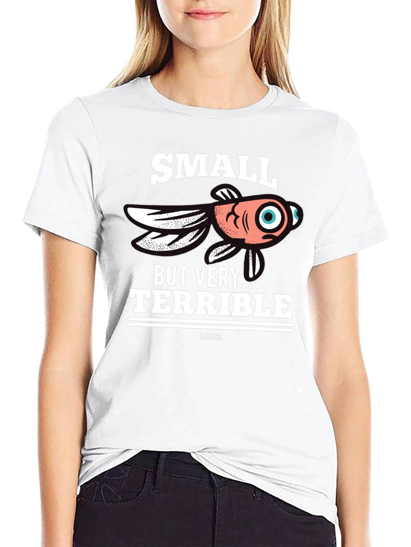 Black Small But Terrible Fish T-Shirt view 9