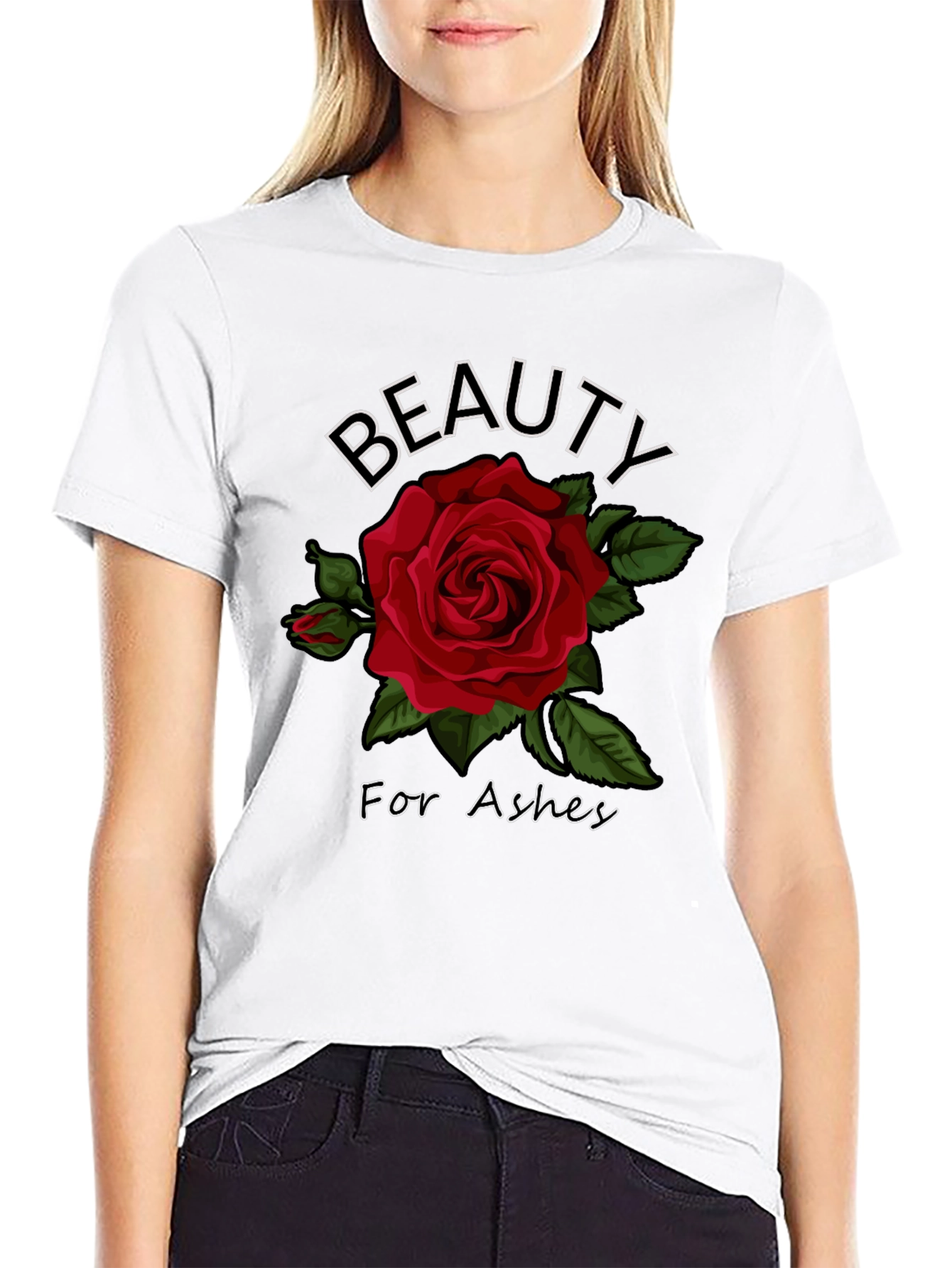 Black Beauty for Ashes Rose Graphic T-Shirt view 9
