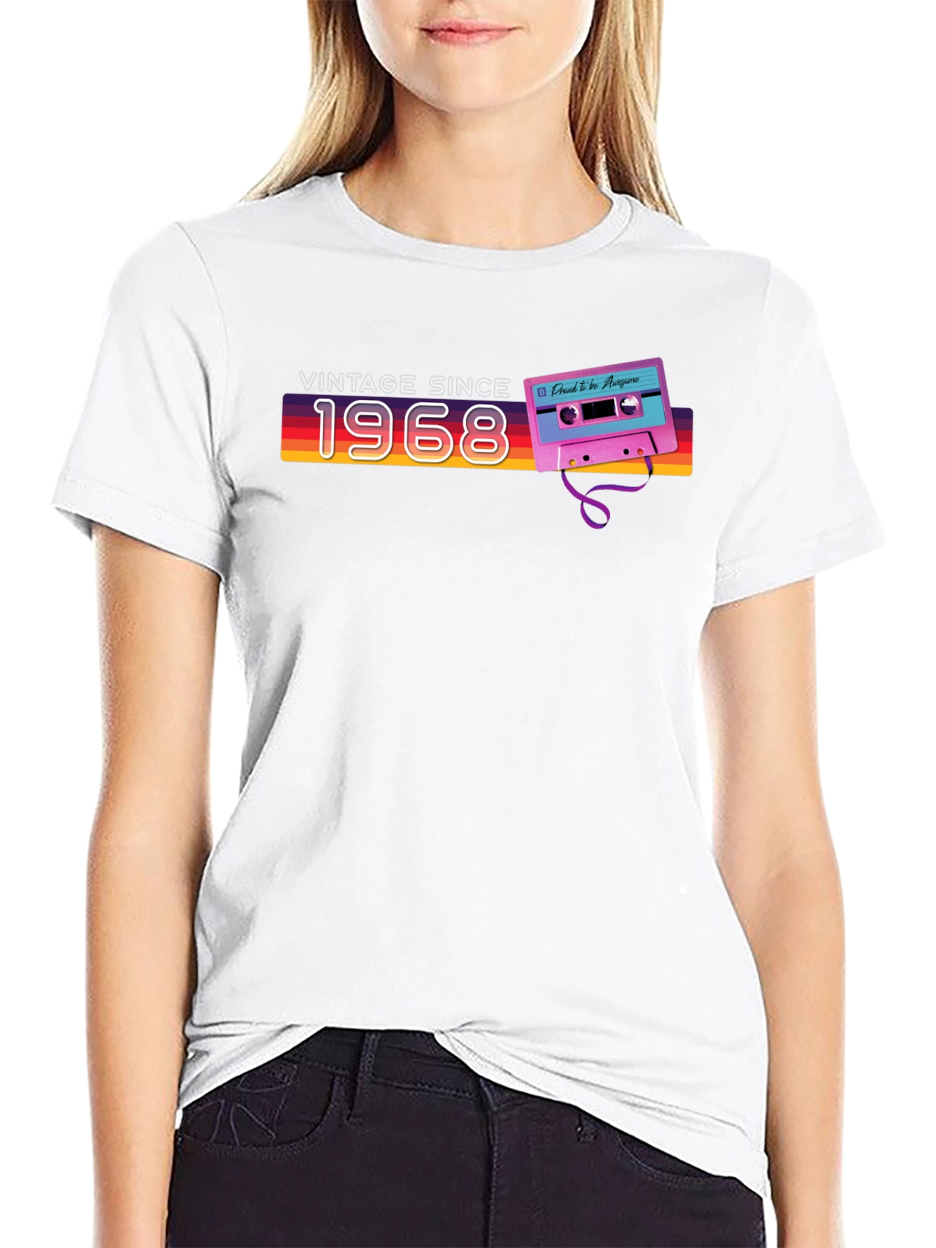 Vintage Since 1968 Cassette Tape Graphic Tee - 9