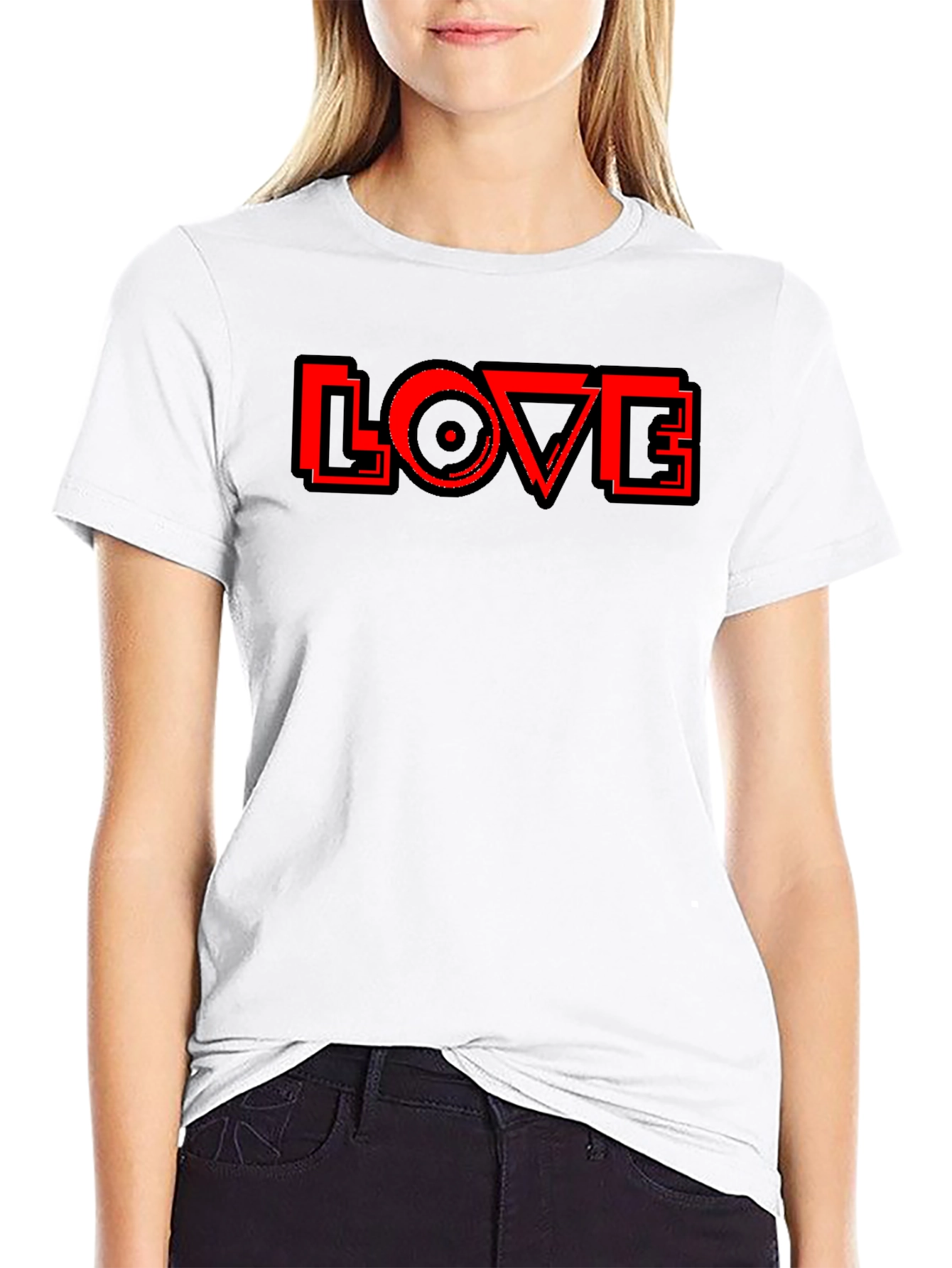Black Love Record Graphic Tee - Black T-Shirt view 9