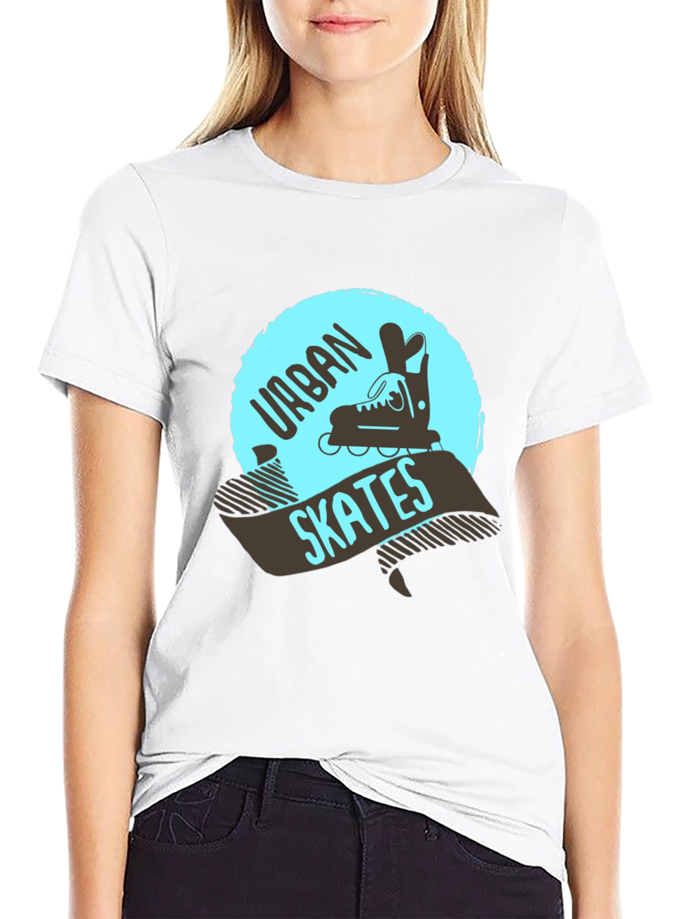 Black Urban Skates Graphic T-Shirt - Stylish & Comfortable view 9