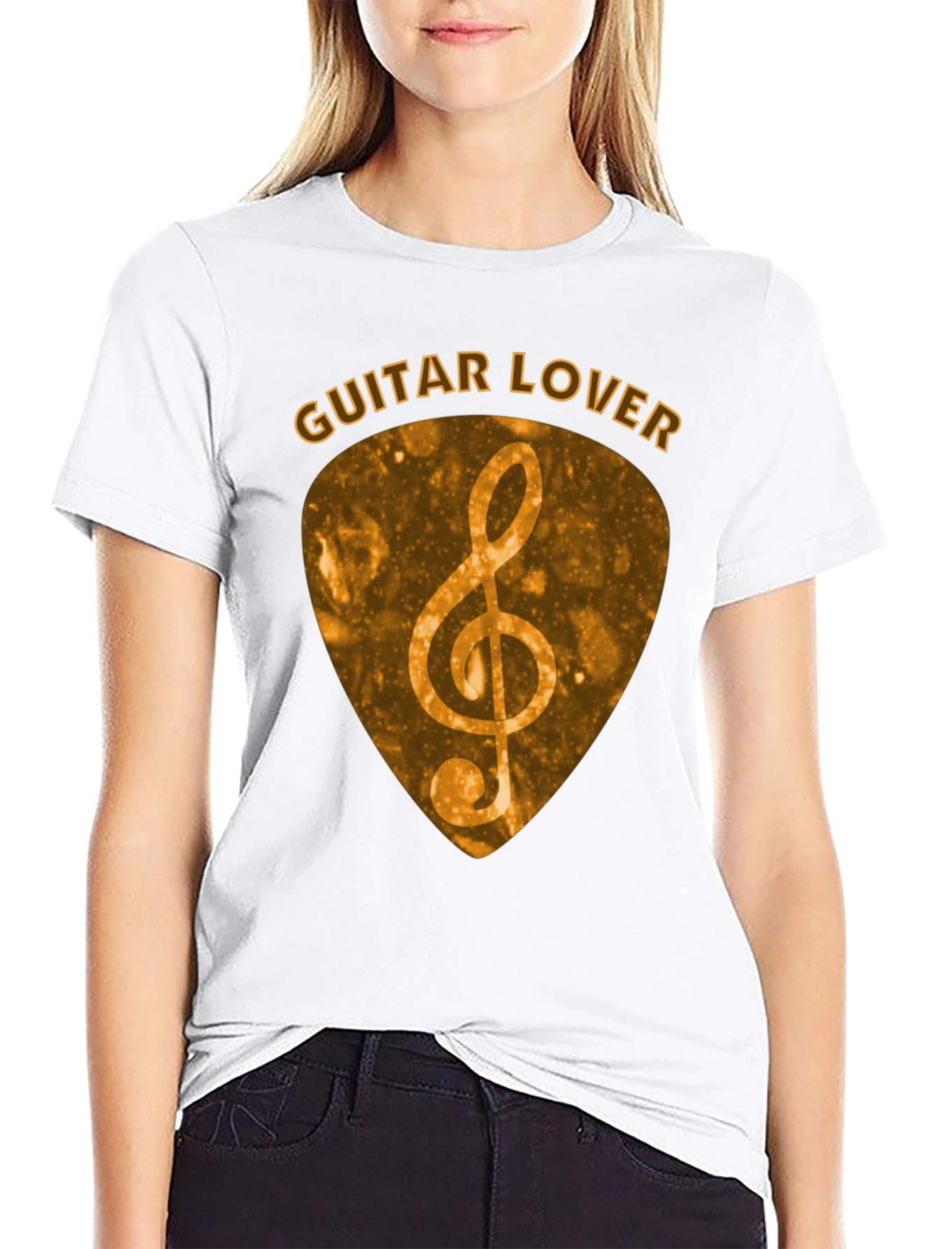 Guitar Lover Treble Clef Music T-Shirt - 9