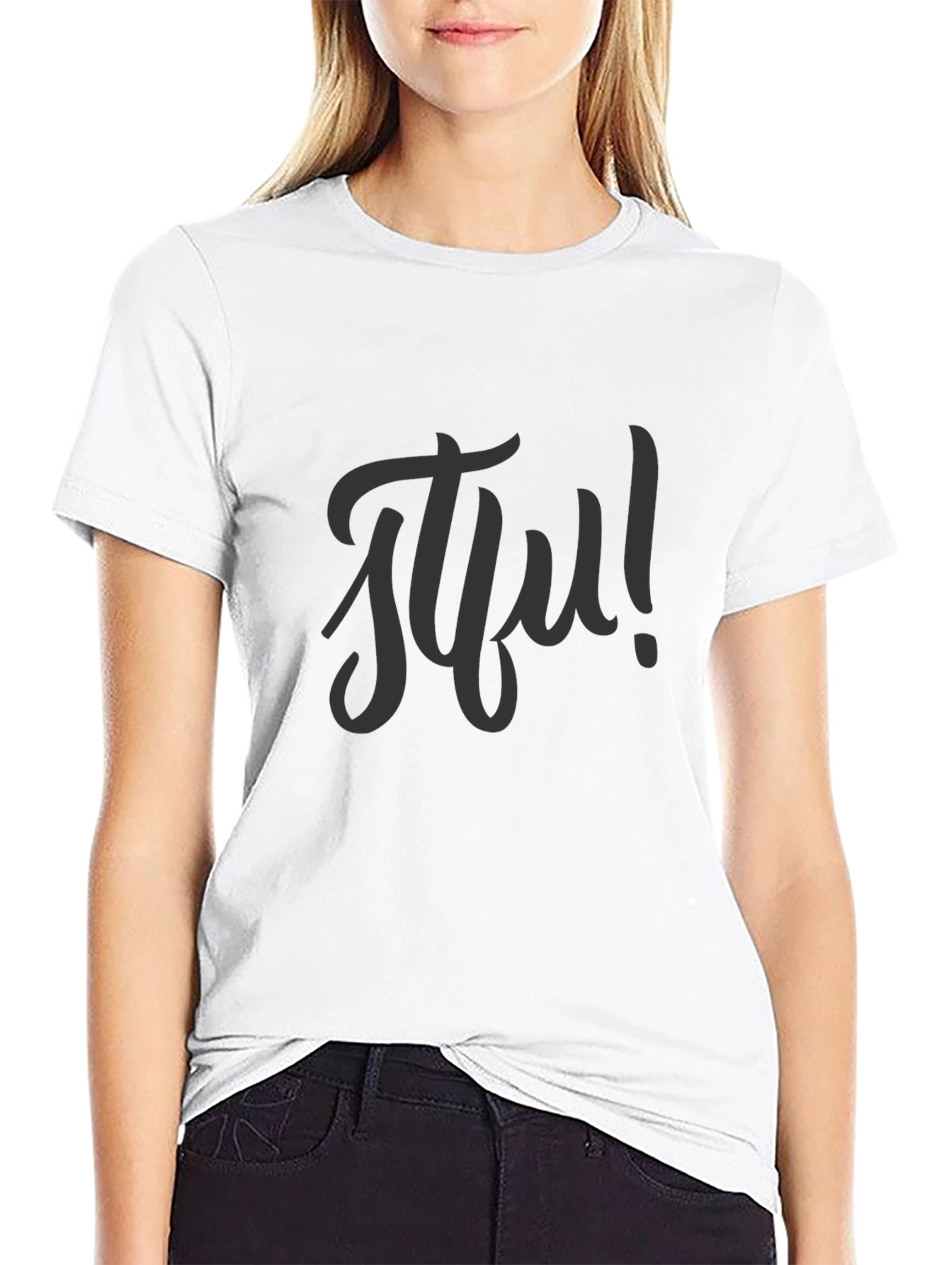 Black Black STFU Graphic Tee - Casual Style view 9