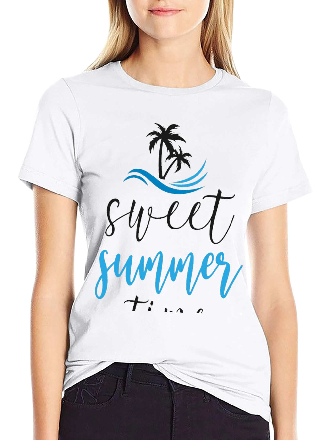 Black Sweet Summer T-Shirt - Beach Vibes view 9