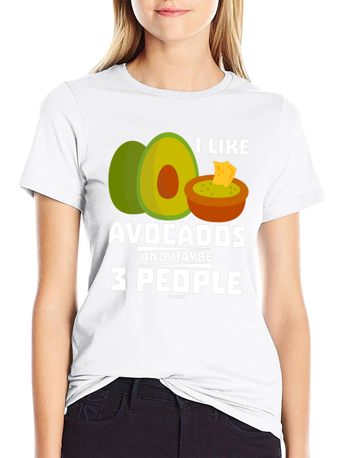 Black Avocados and Maybe 3 People T-Shirt Funny Graphic Tee view 9