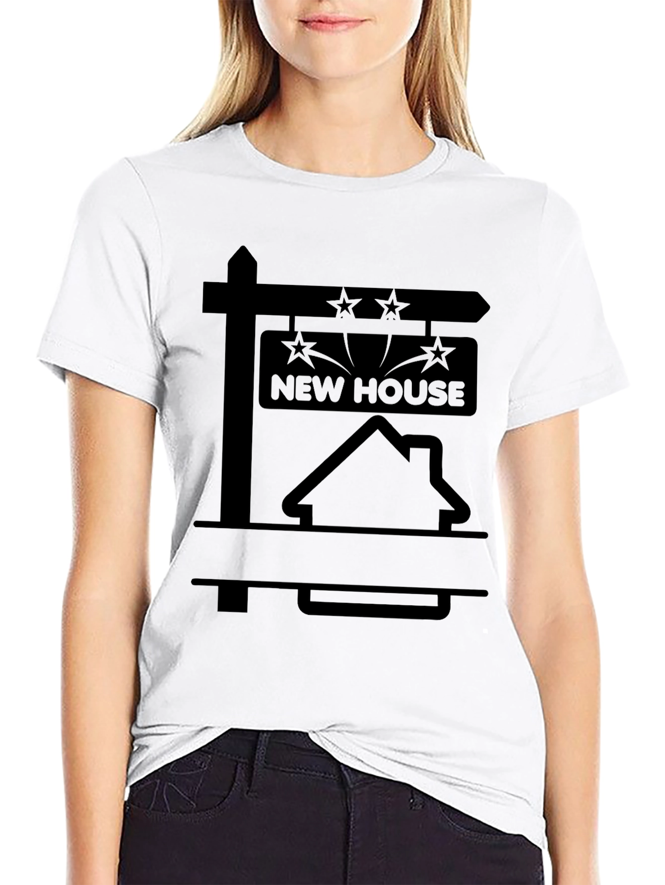 Black New House Realtor T-Shirt view 9