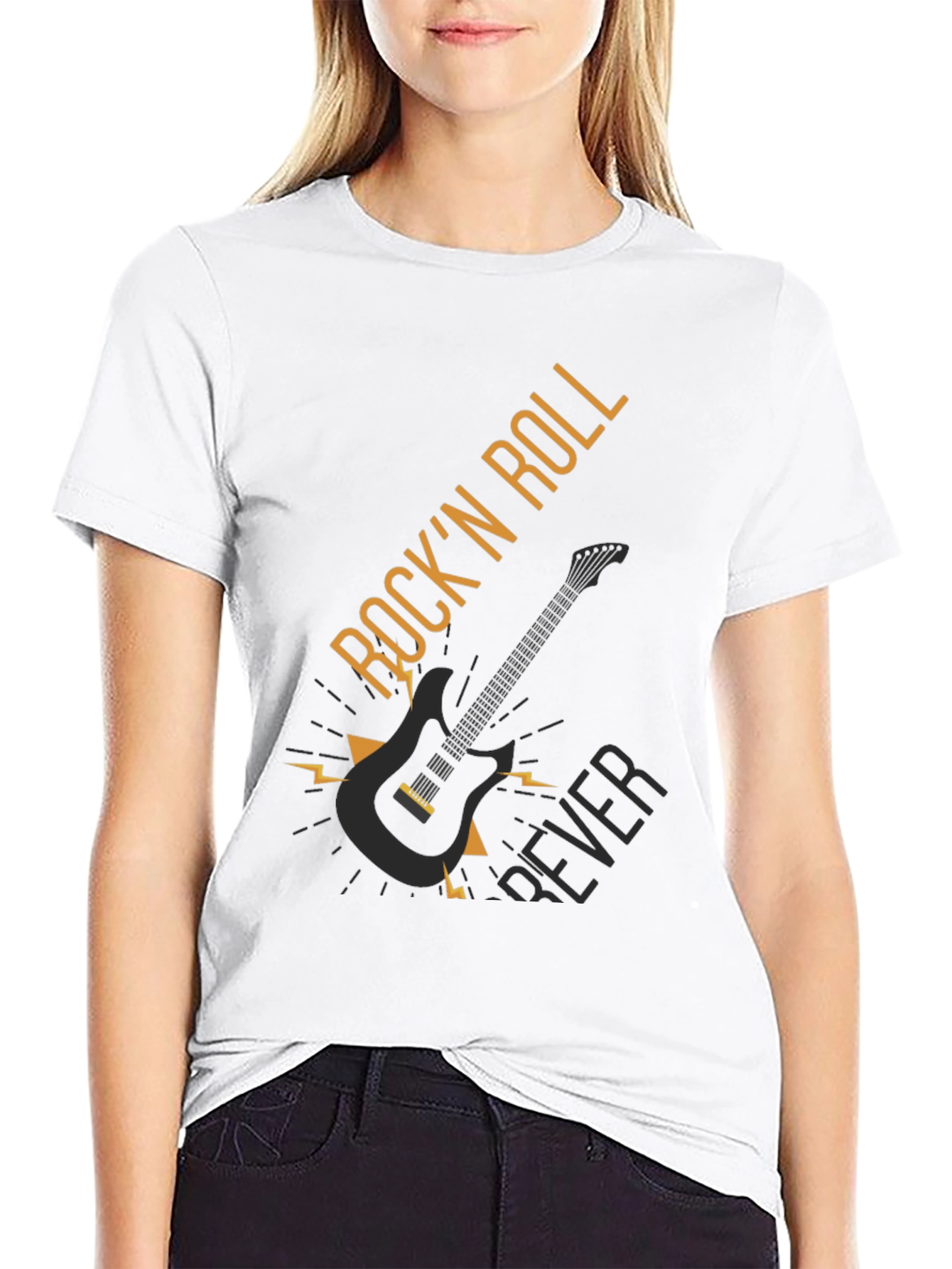 Black Rock 'n Roll Forever Black T-Shirt view 9