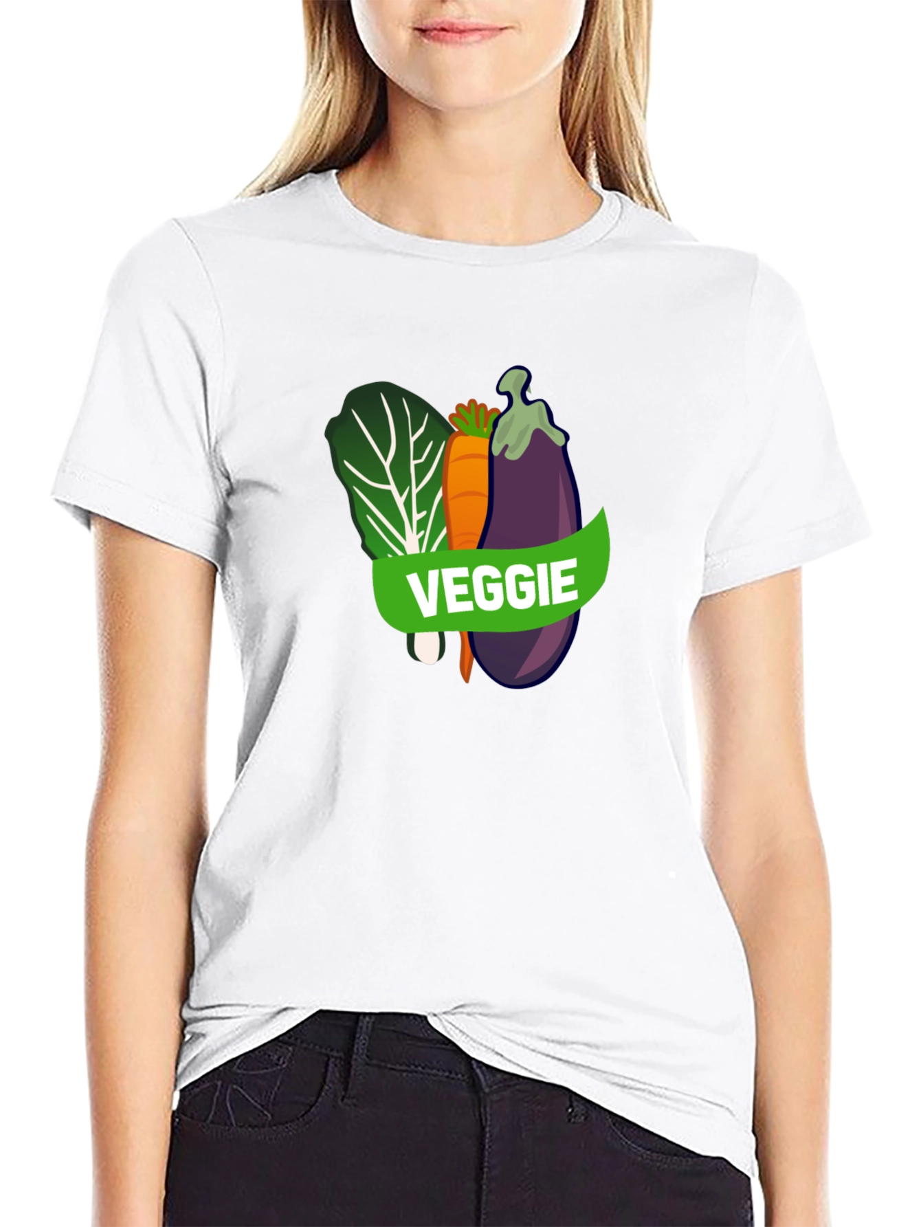 Veggie T-Shirt - Black Vegan Tee - 9