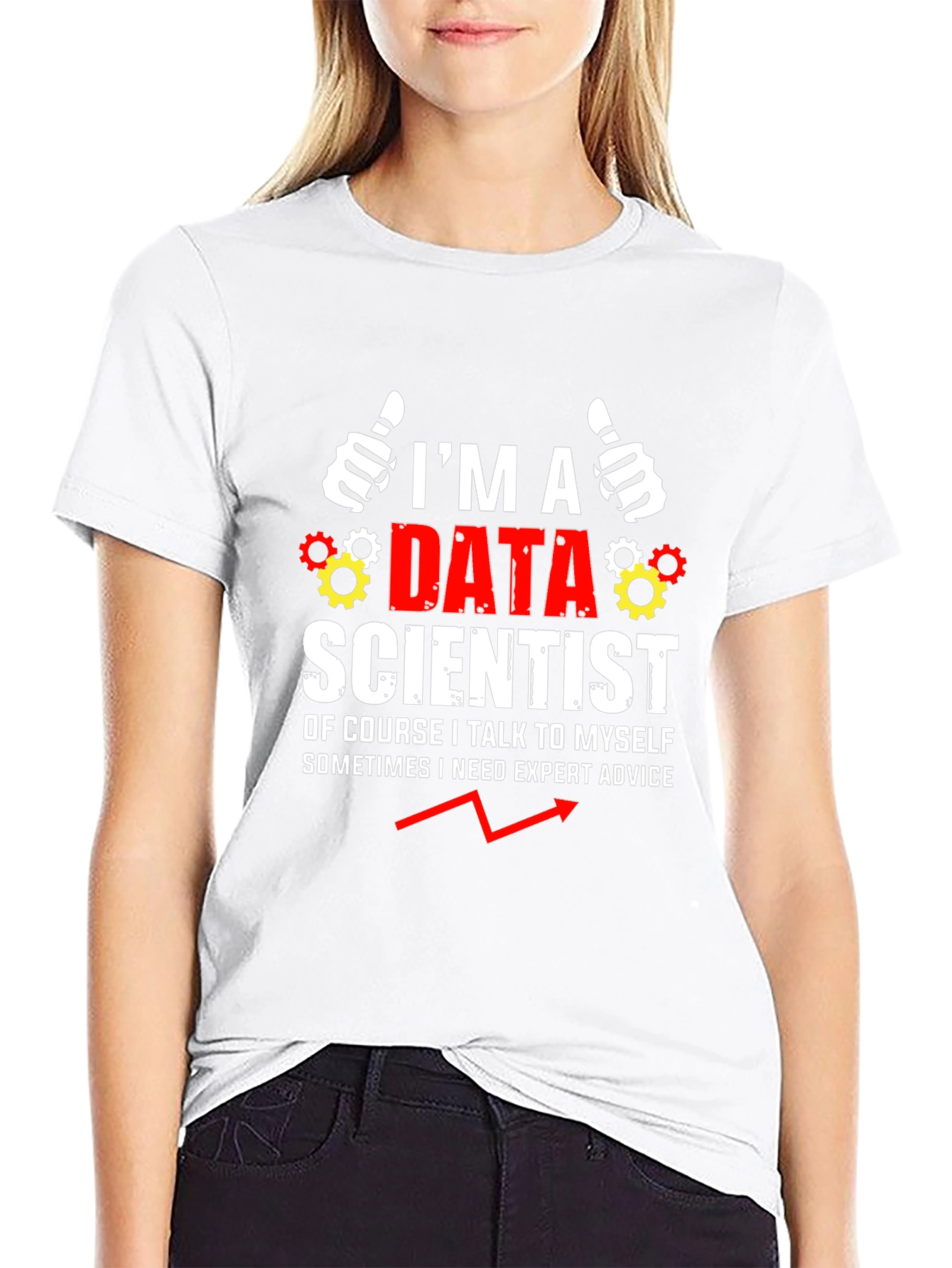 Black Data Scientist Humor T-Shirt view 9