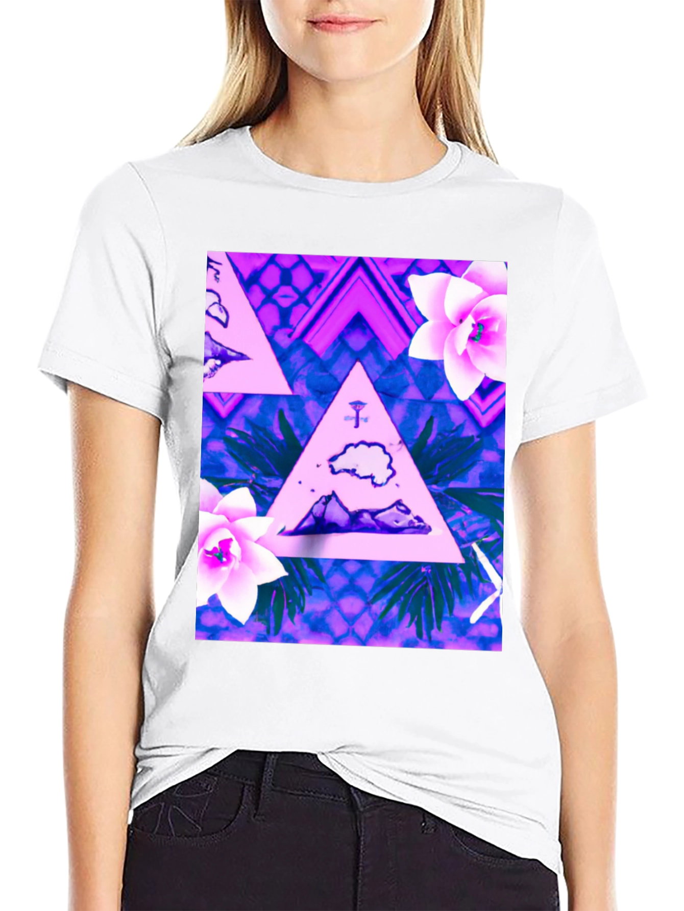 Tropical Triangle Graphic Tee - 9
