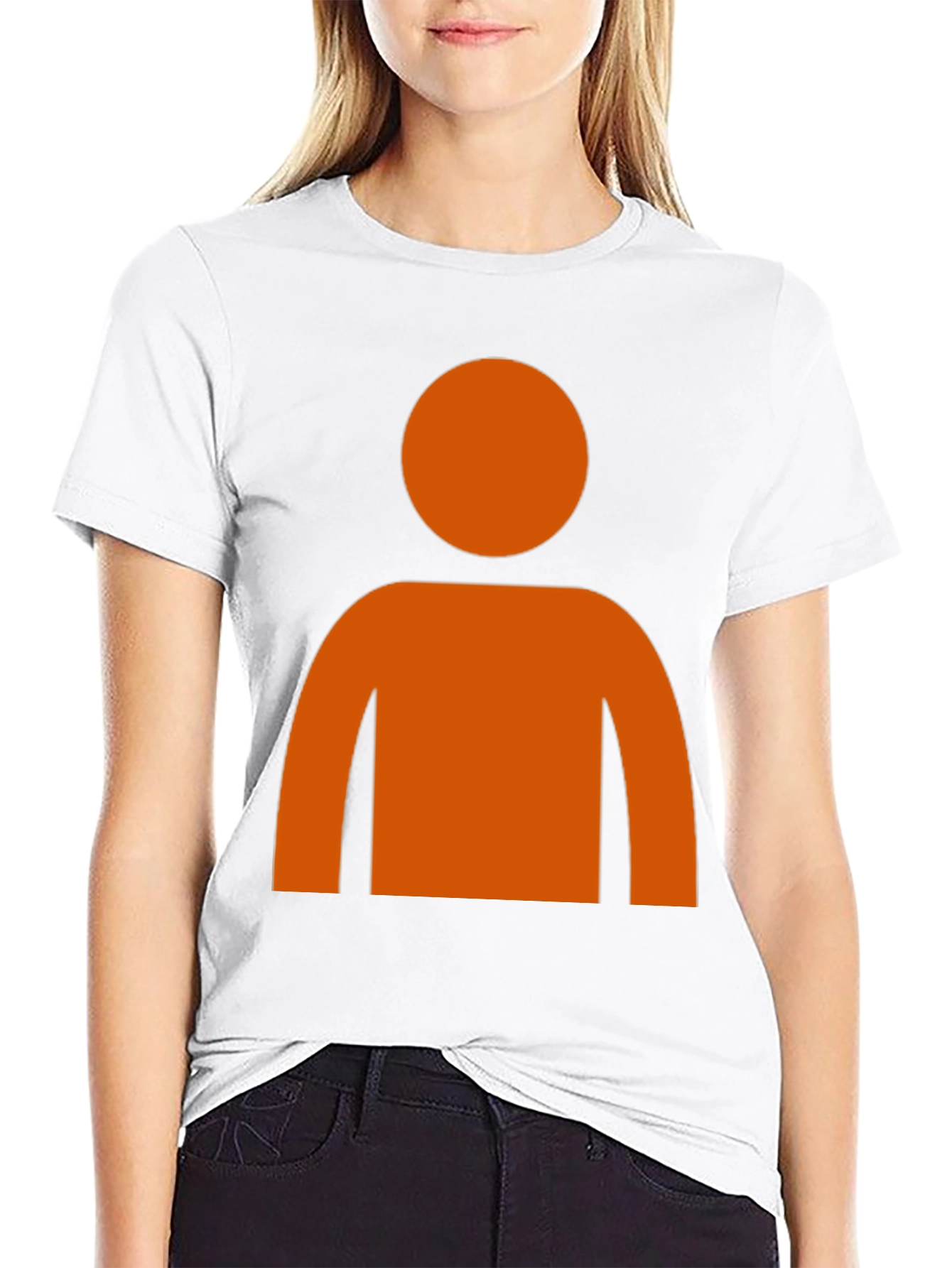 Black Orange Silhouette Graphic T-Shirt view 9