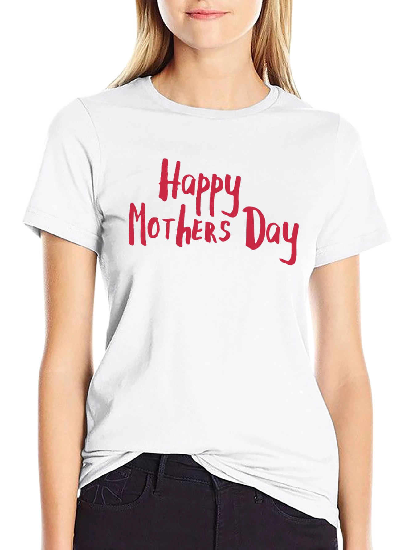 Black Happy Mothers Day Black T-Shirt view 9