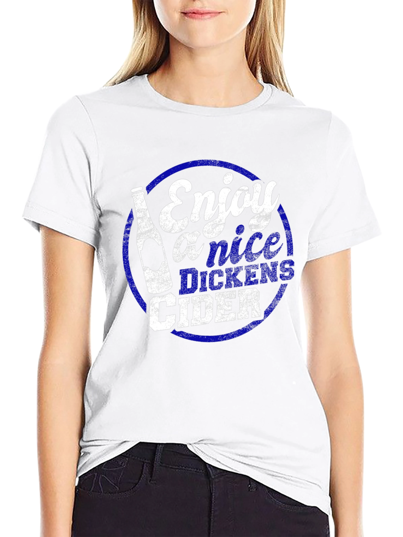 Black Enjoy Dickens Cider Graphic T-Shirt view 9