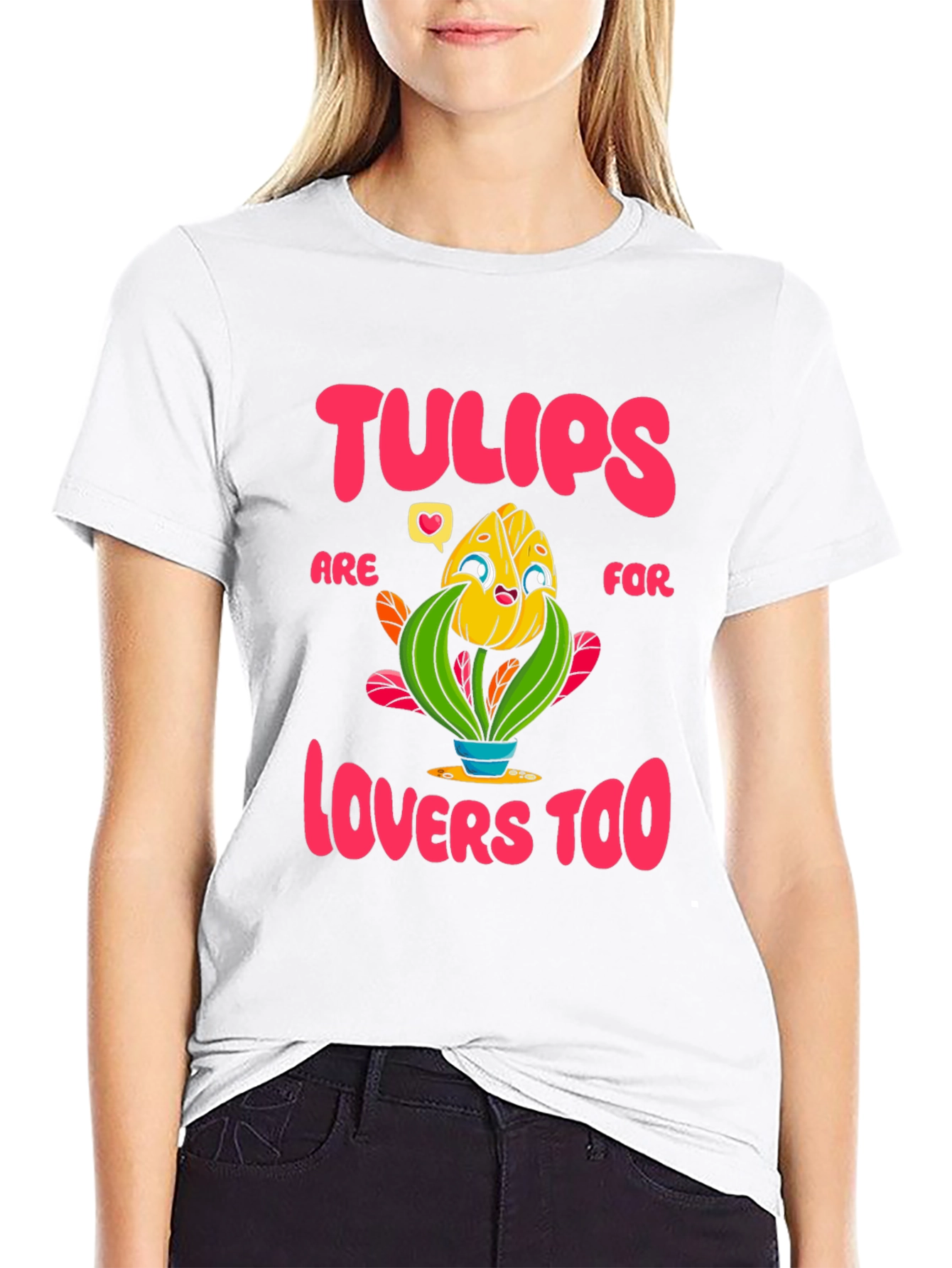 Black Tulips Are for Lovers T-Shirt view 9