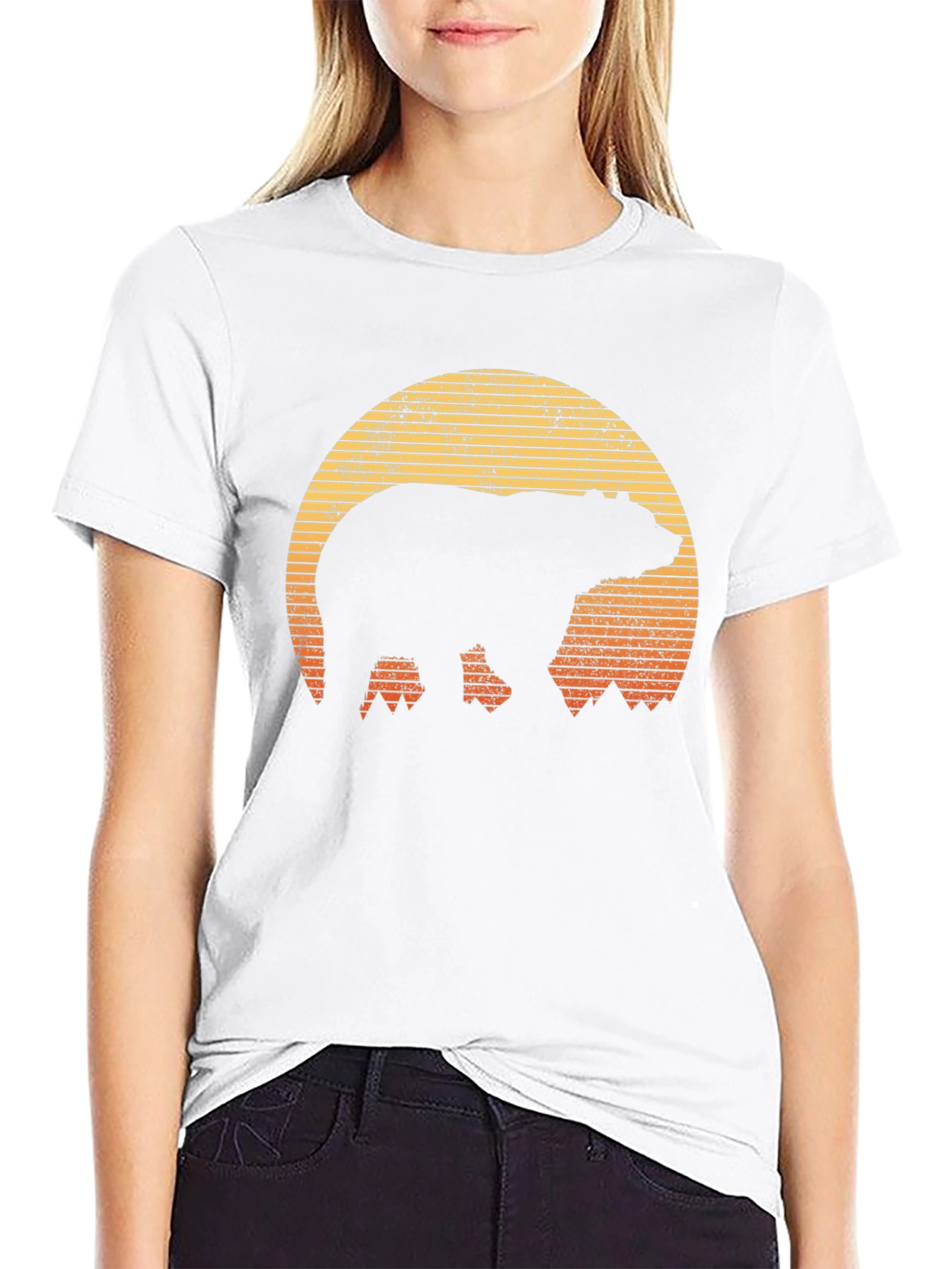 Black Bear Sunset Graphic T-Shirt - Outdoor Adventure Style view 9
