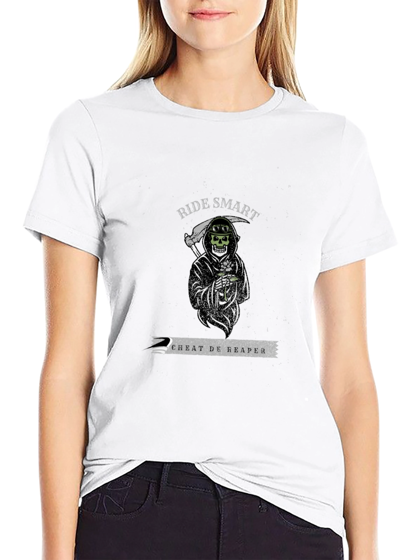 Black Ride Smart Grim Reaper T-Shirt view 9