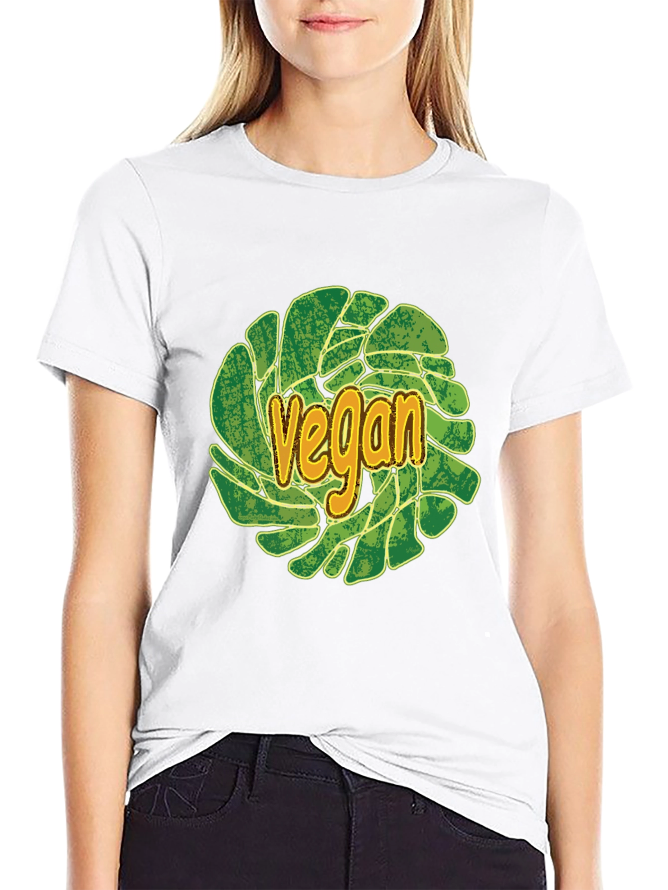 Black Vegan T-Shirt - Plant-Based Lifestyle Apparel view 9
