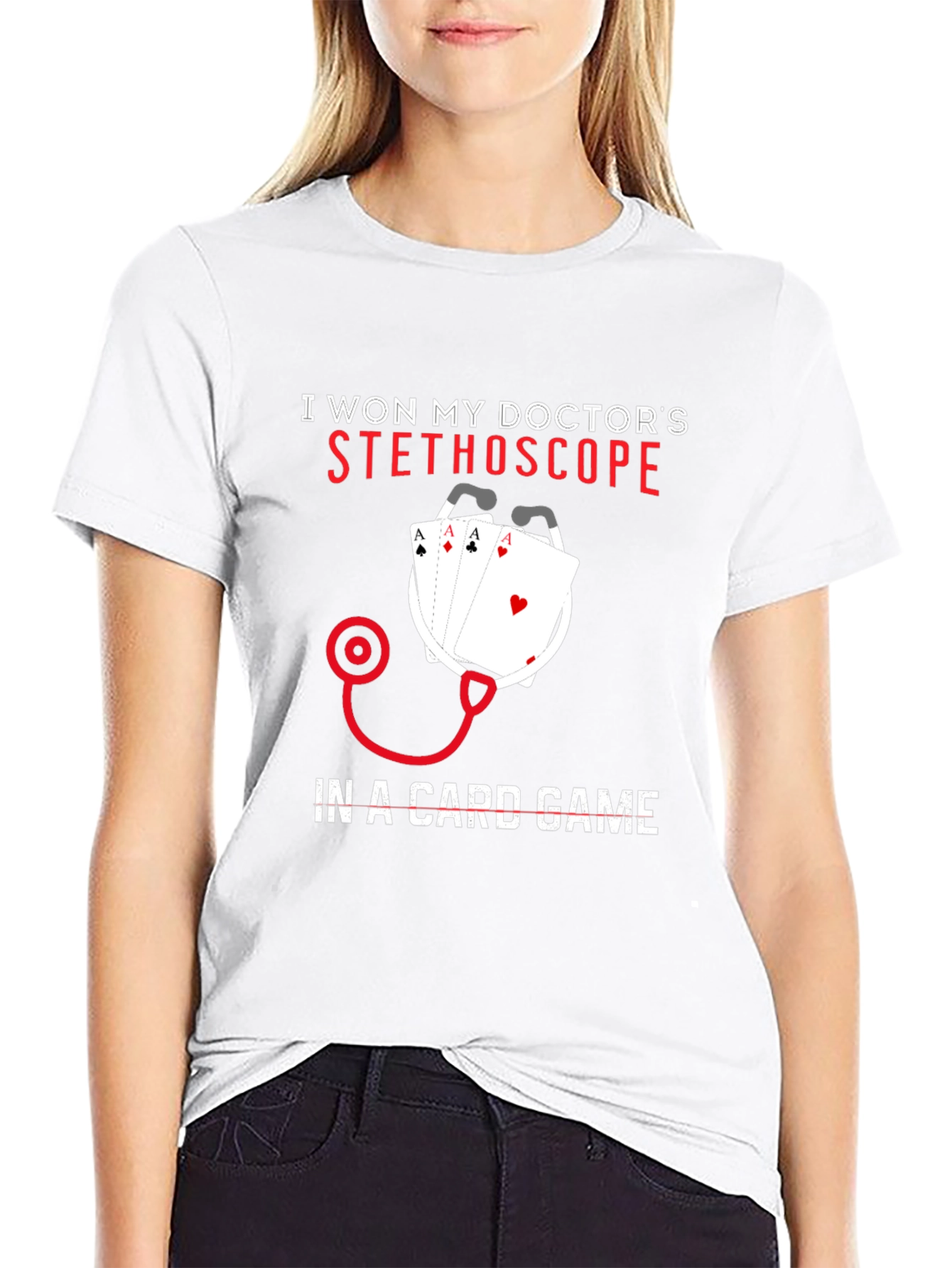 Doctor Stethoscope Card Game T-Shirt - 9