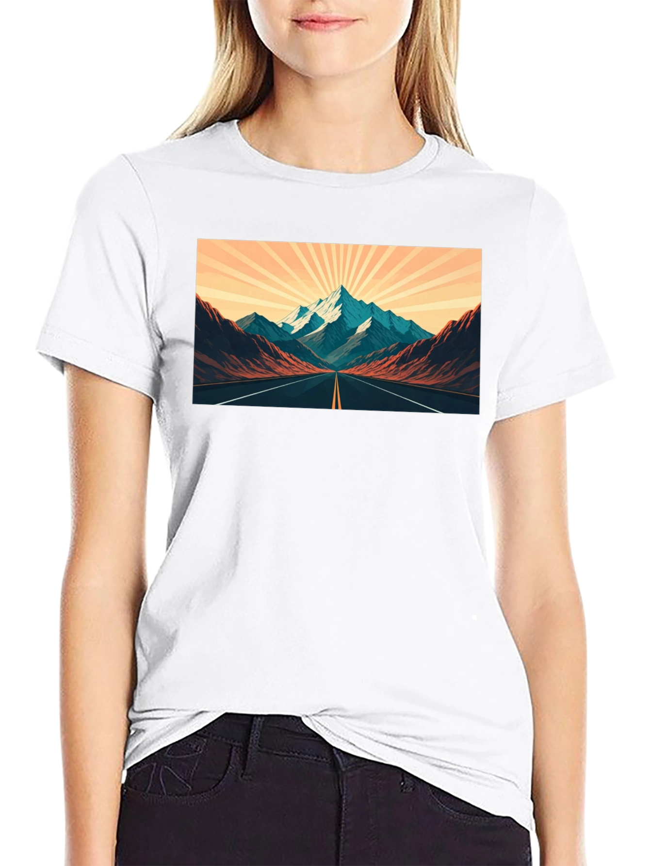 Black Mountain Road Trip Graphic Tee - Black view 9