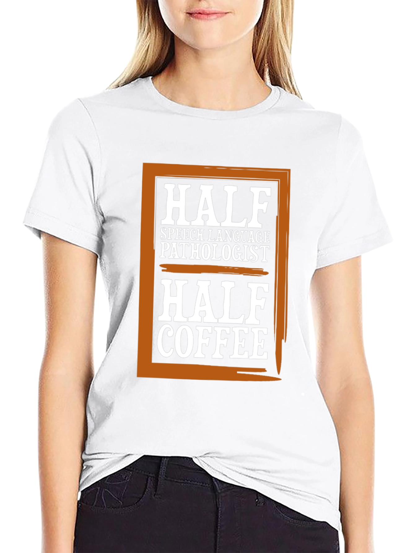 Black Half SLP Half Coffee Graphic Tee view 9