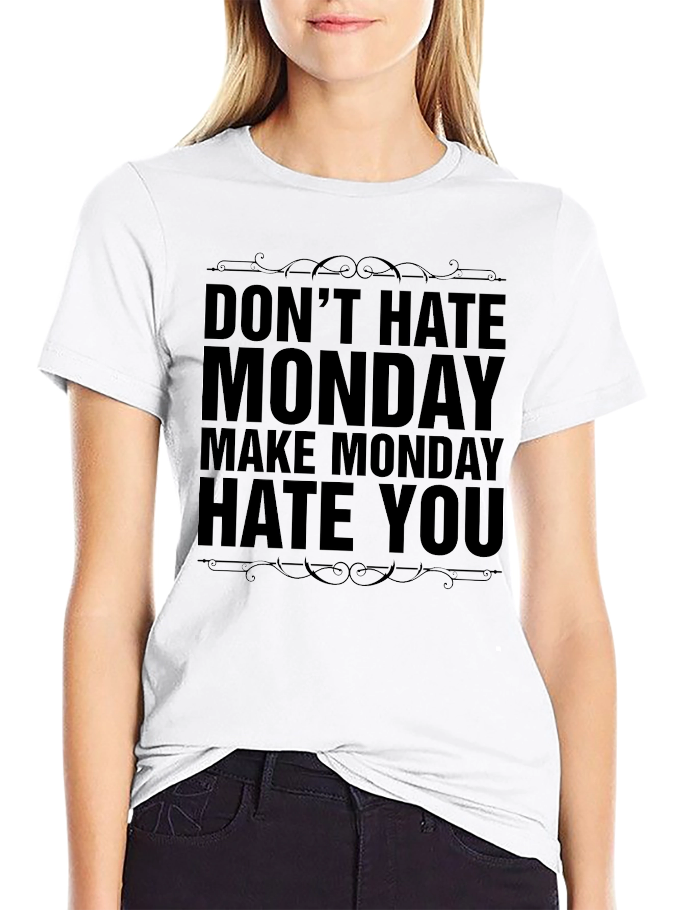 Black Don't Hate Monday Graphic Tee view 9