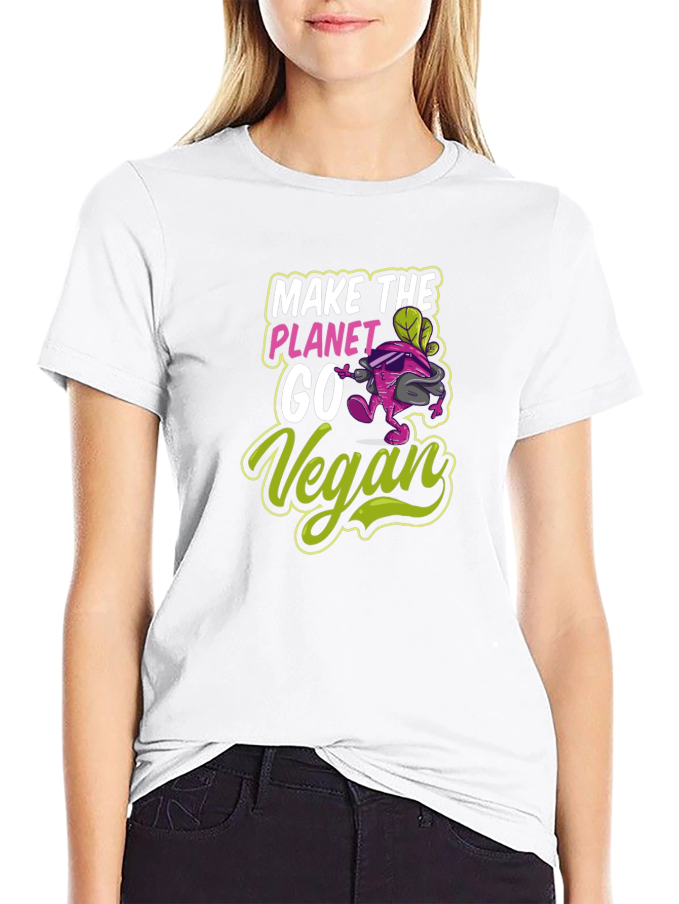 Make The Planet Go Vegan Tee - 9