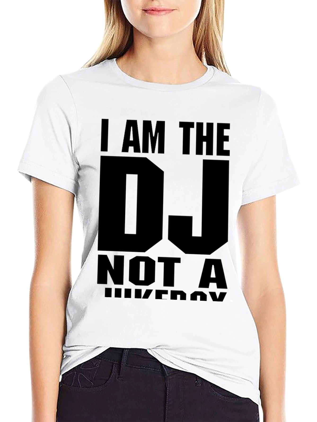 Black I Am The DJ T-Shirt - Black Graphic Tee view 9