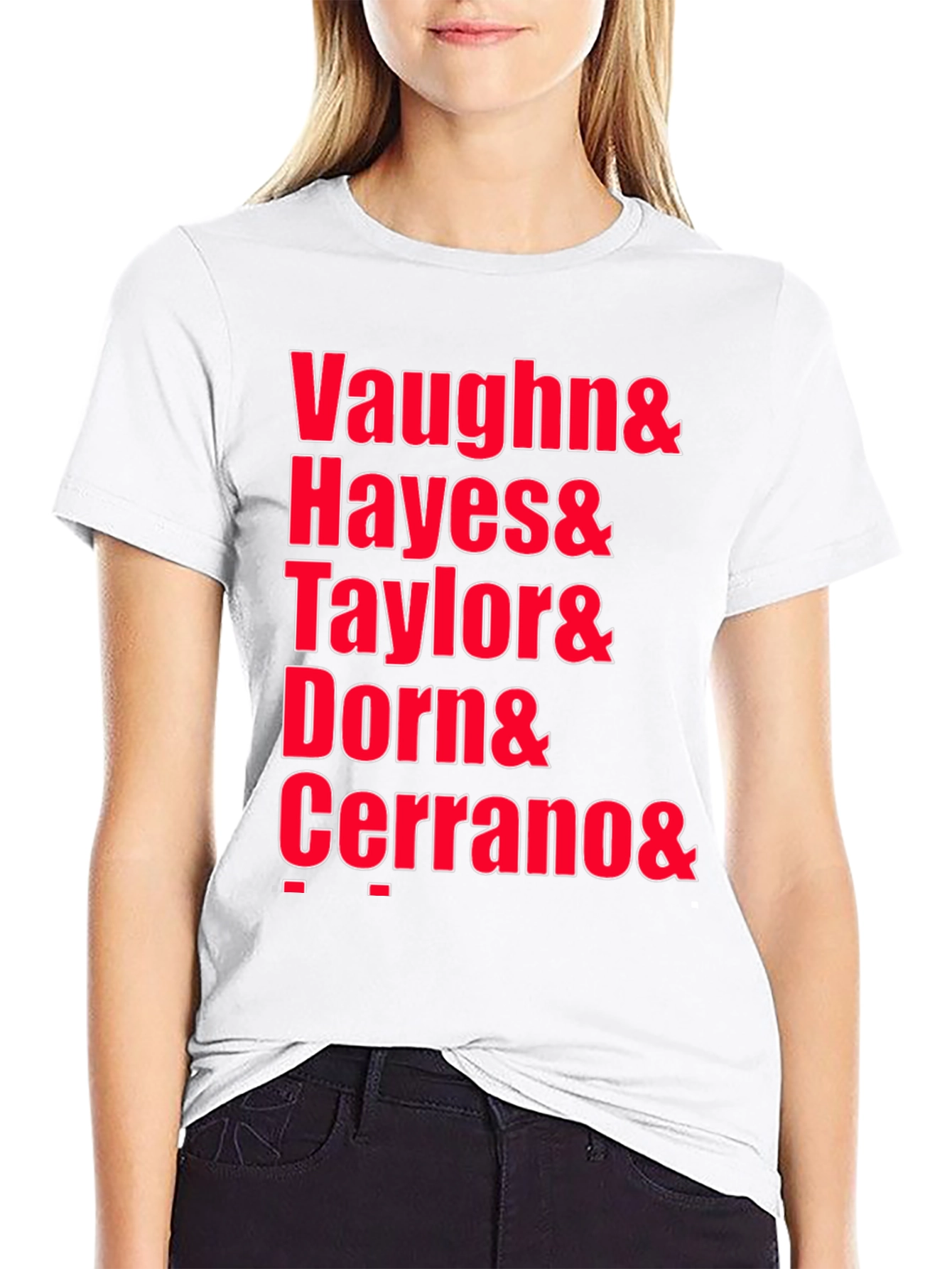 Black Vaughn Hayes Taylor Dorn Cerrano Graphic Tee view 9