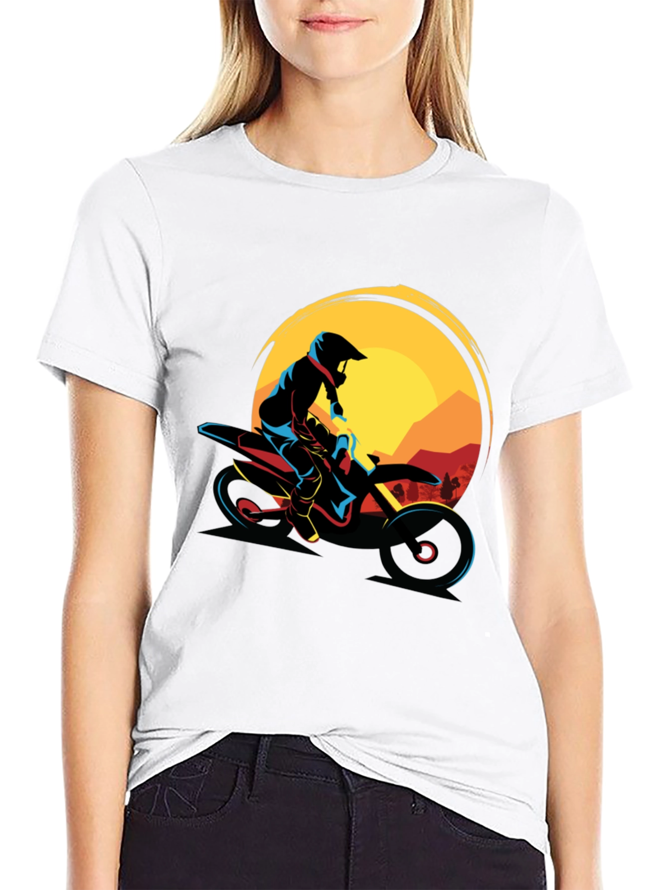 Black Motocross Graphic Tee - Adventure Ride view 9
