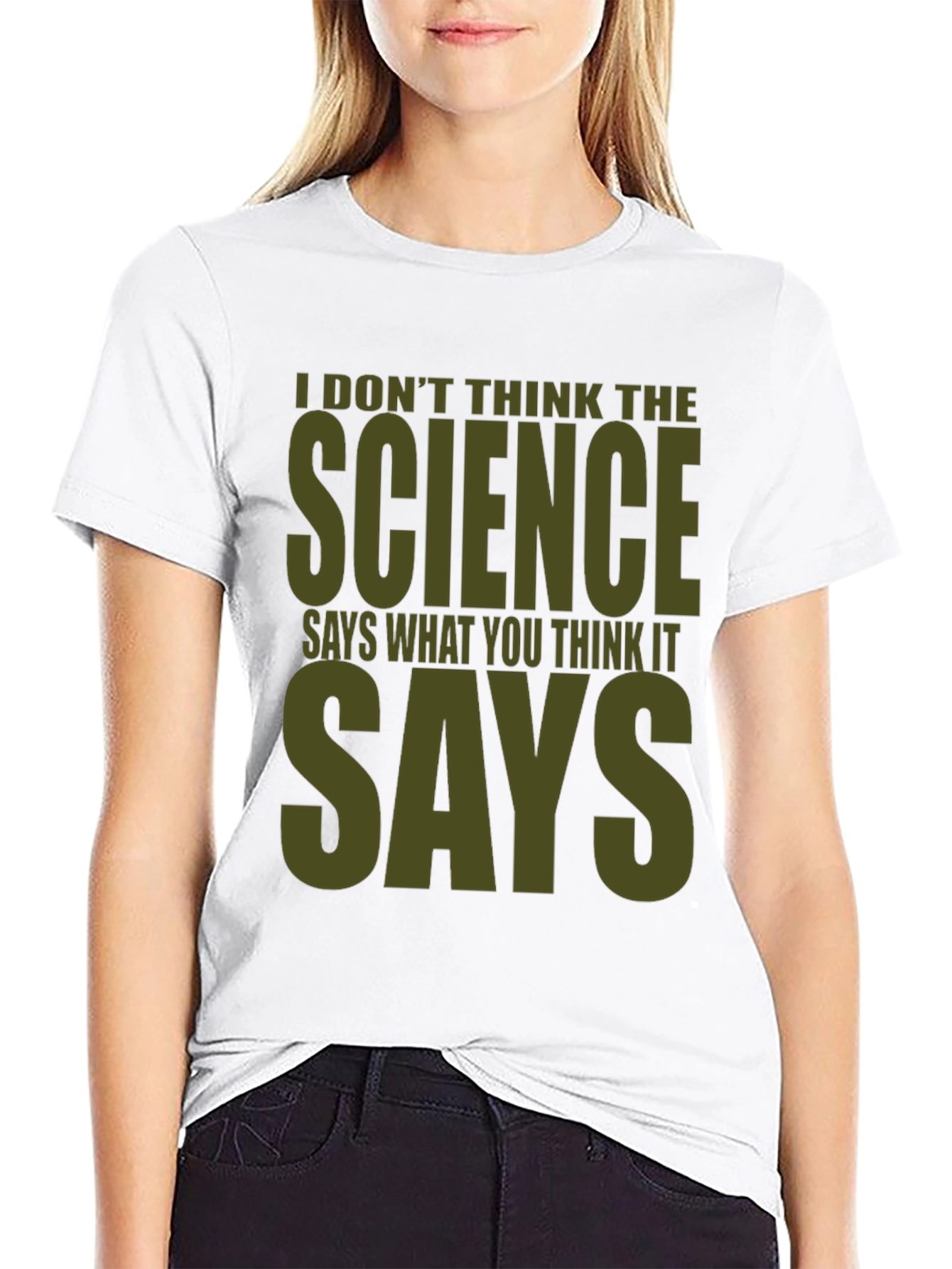 Black Science Says Graphic Tee - Mens Funny T-Shirt view 9