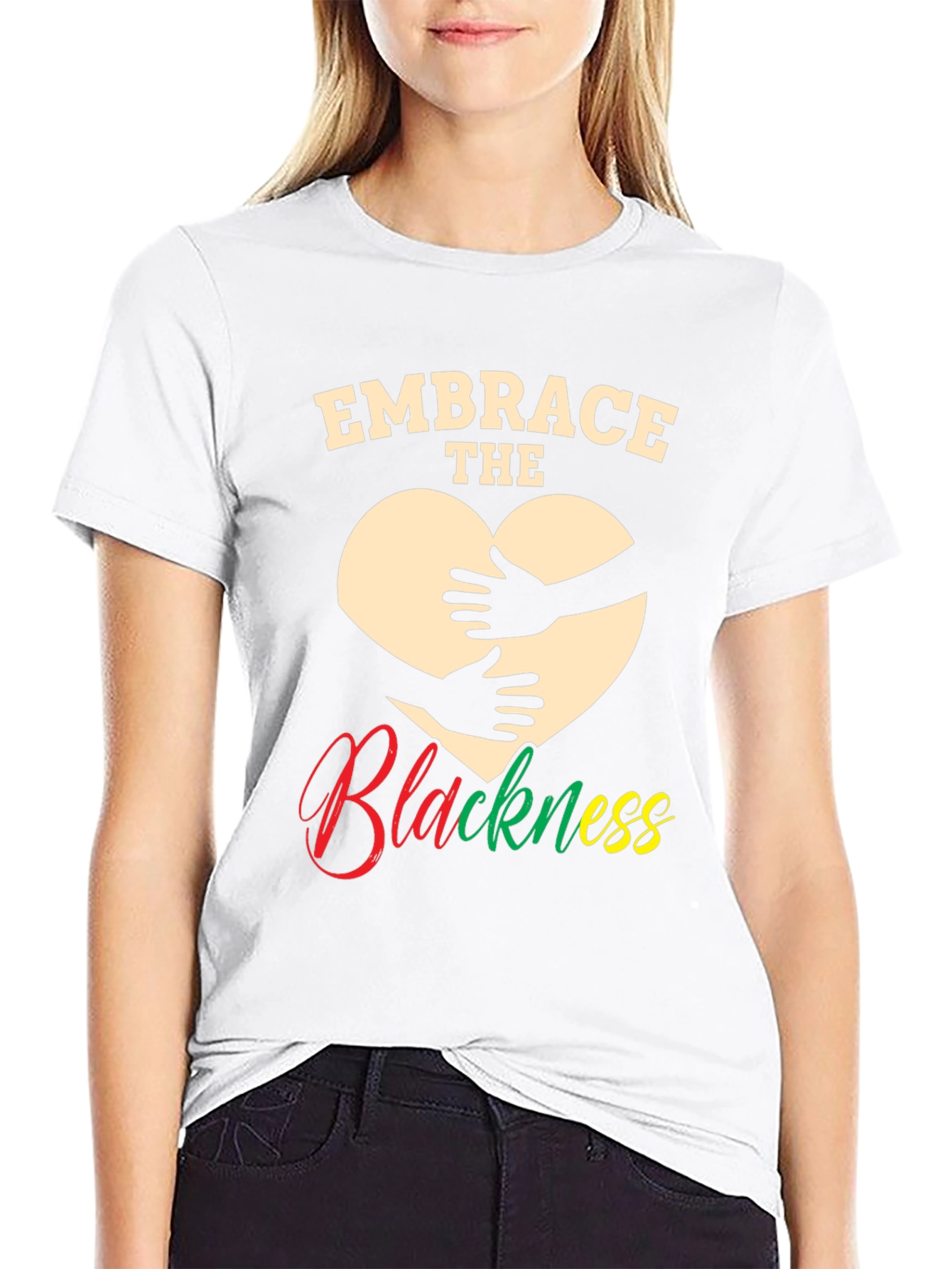 Black Embrace the Blackness Graphic T-Shirt view 9