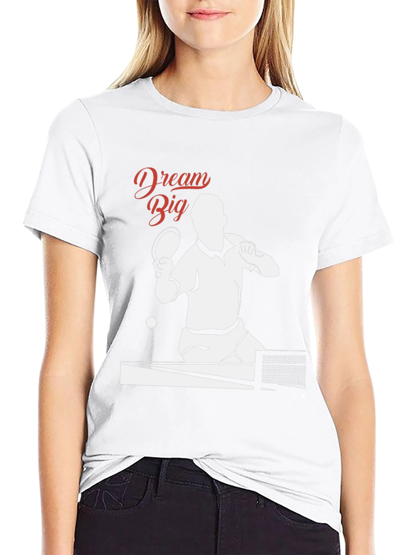Black Dream Big Table Tennis T-Shirt view 9