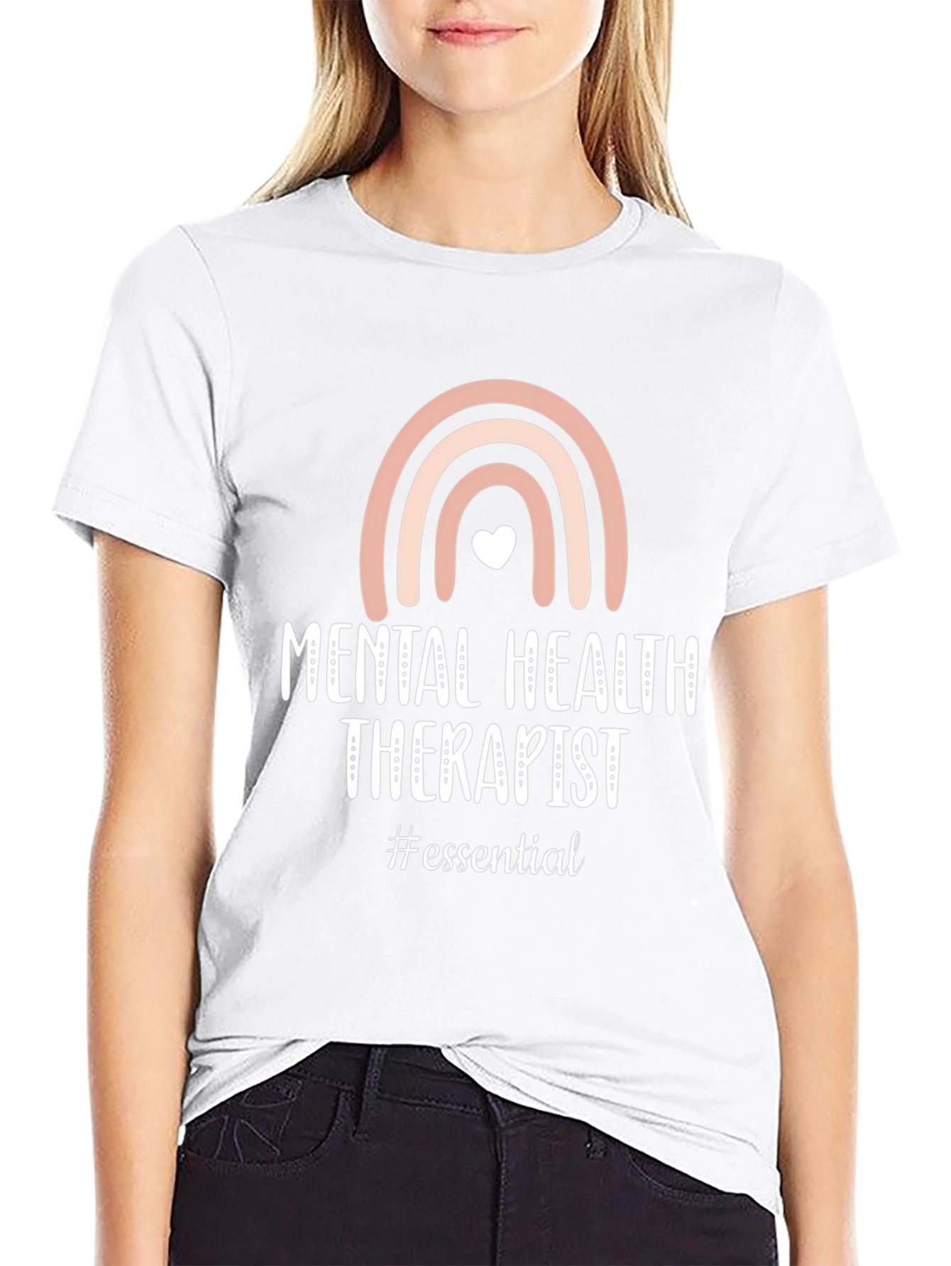 Black Mental Health Therapist Essential T-Shirt view 9