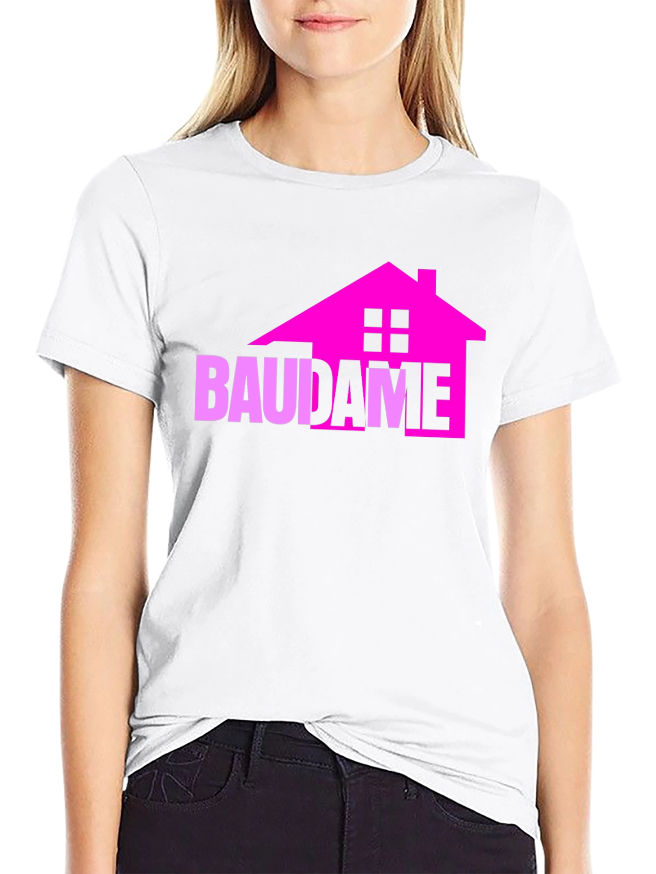 Black BAUDAME House Graphic Tee - Unique Design view 9