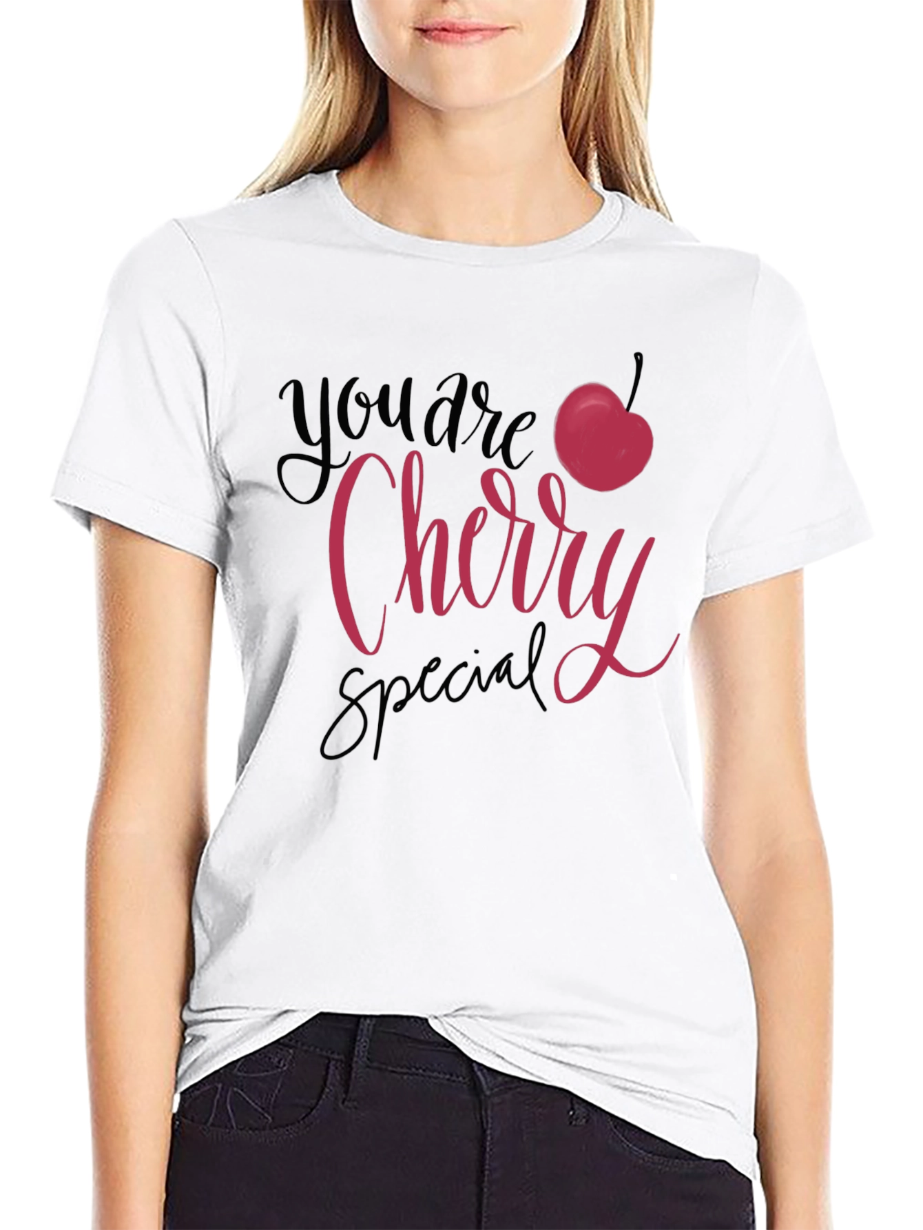 Black You are Cherry Special Black T-Shirt view 9