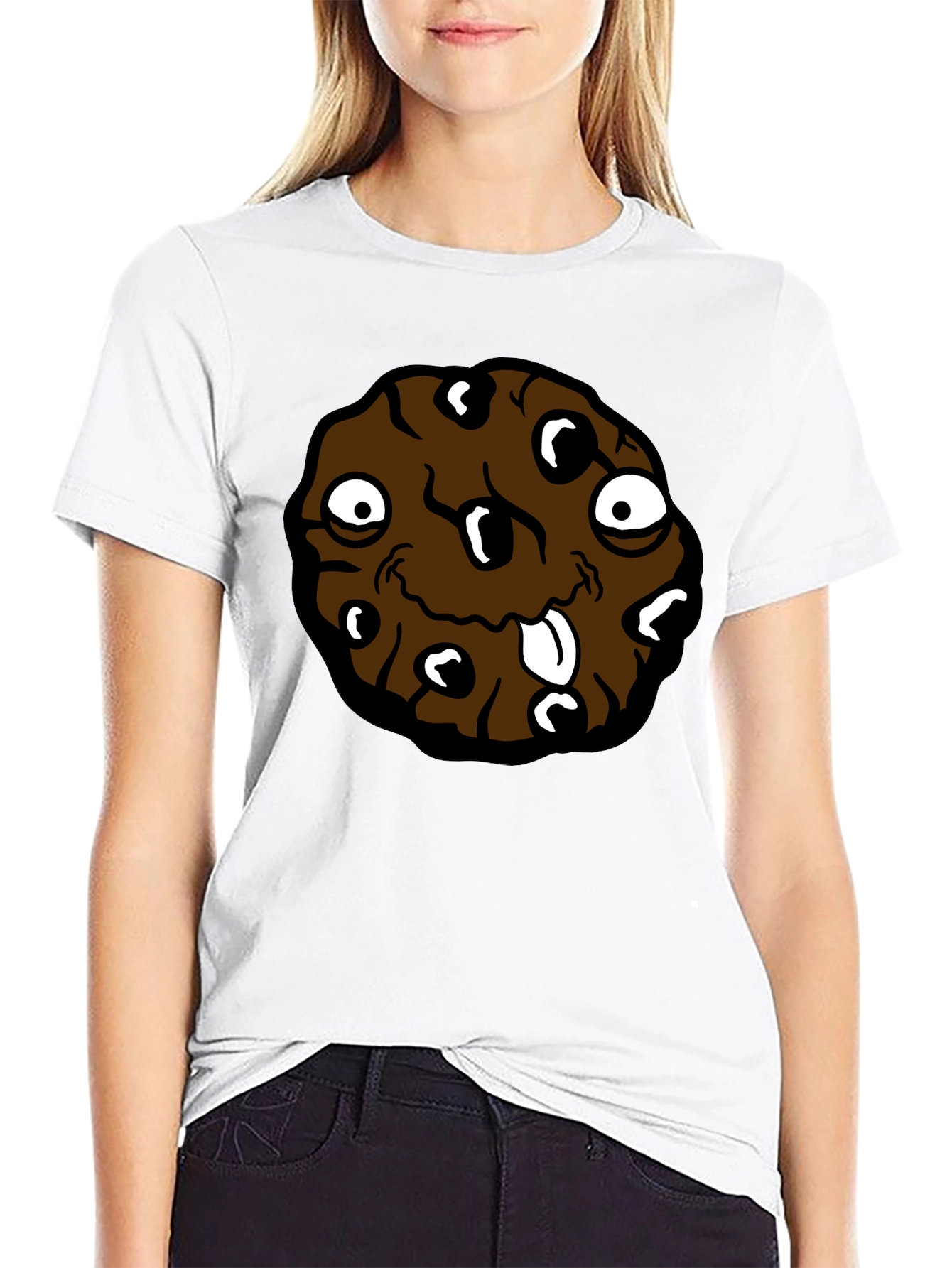 Black Cookie Monster Graphic T-Shirt view 9