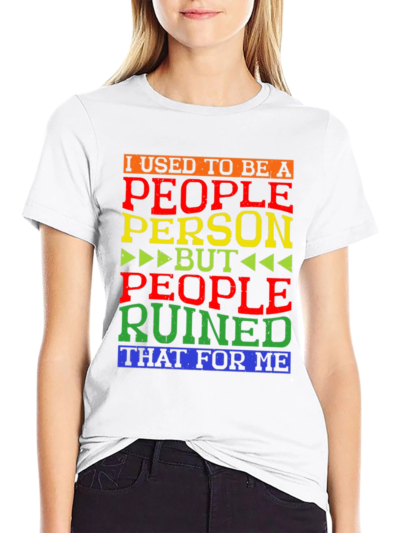 Black People Person Ruined Me T-Shirt view 9